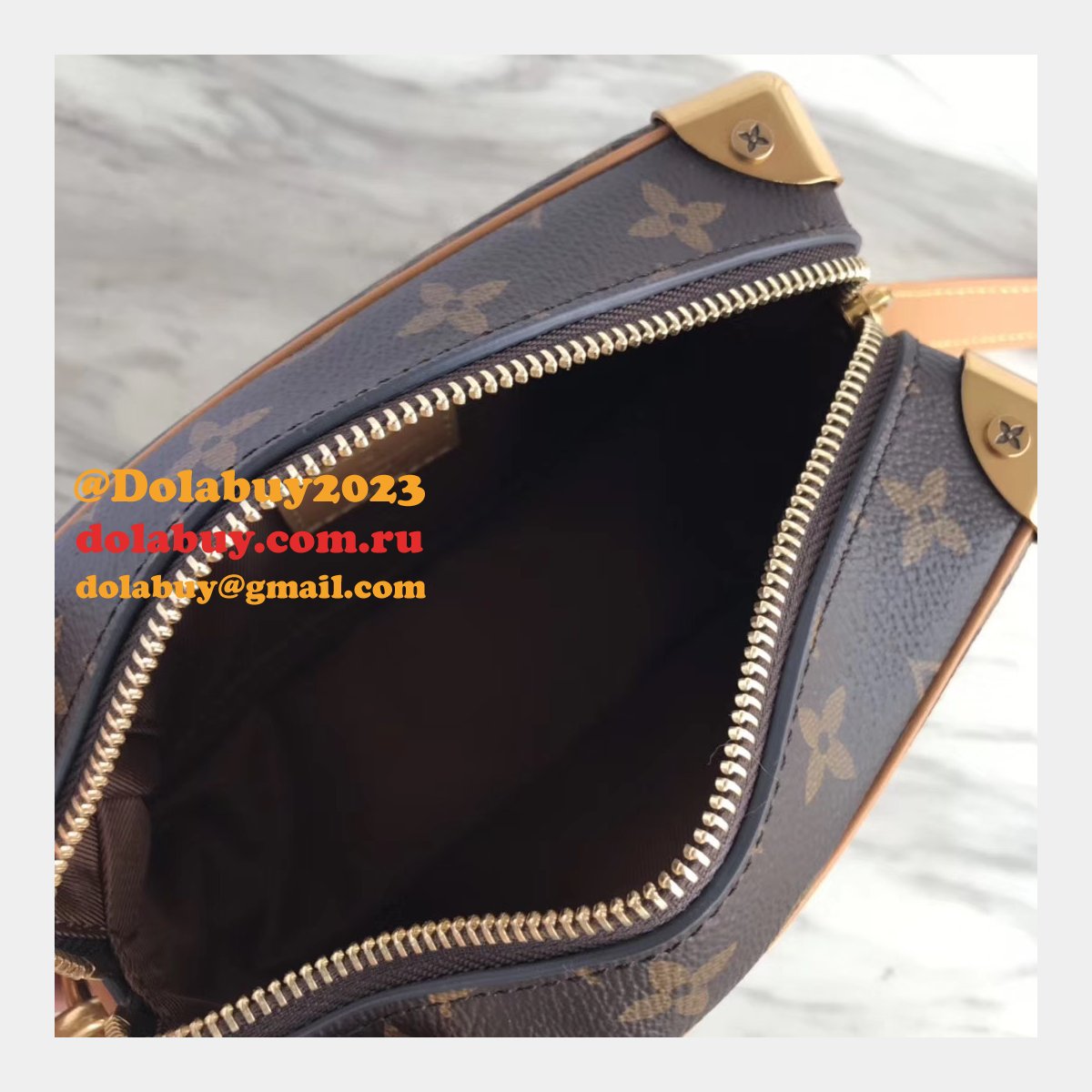 Replica Louis Vuitton Mini Soft Trunk Monogram Other in M68906 Brown