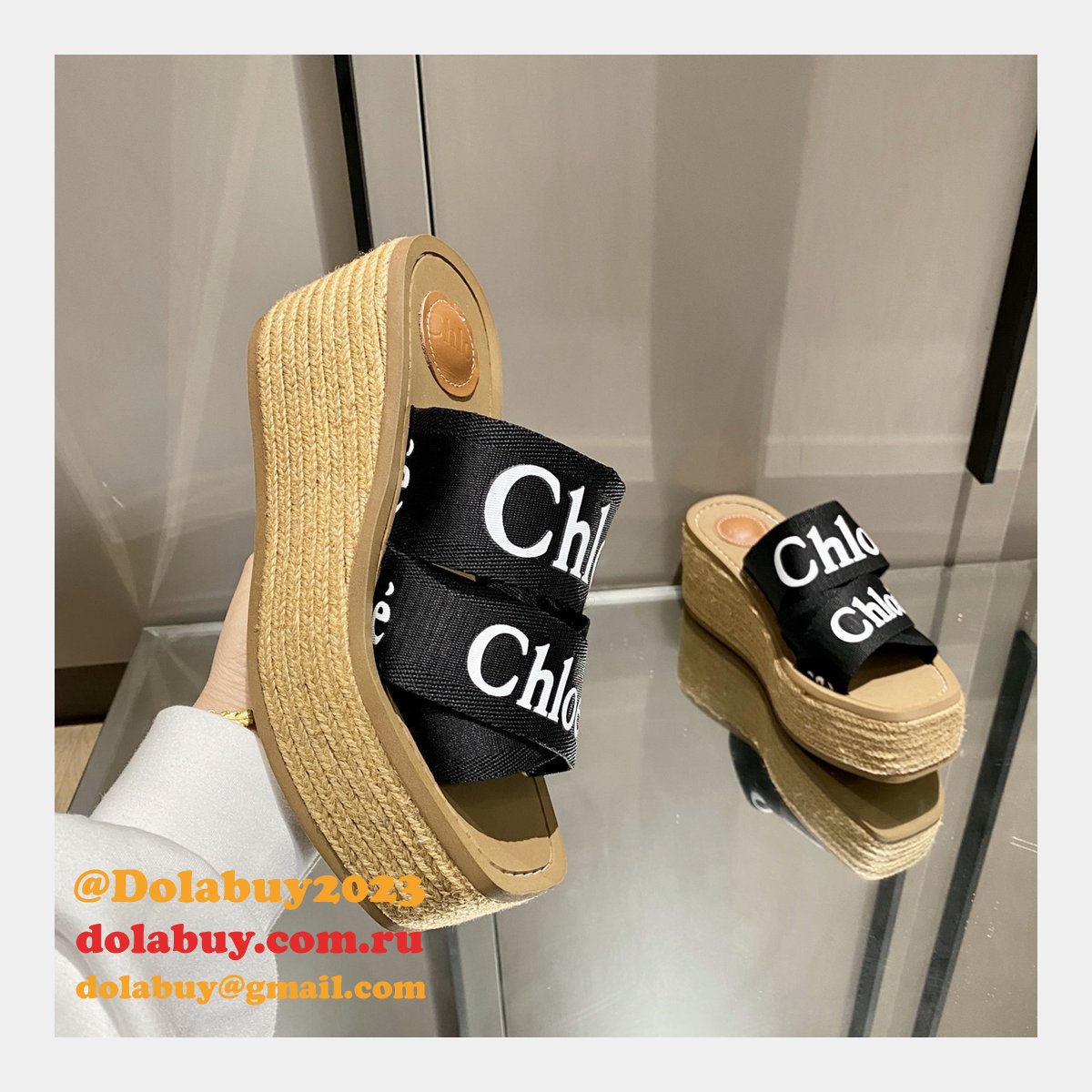Chloé Replica Shoes Roman Slippers Designer Footwear