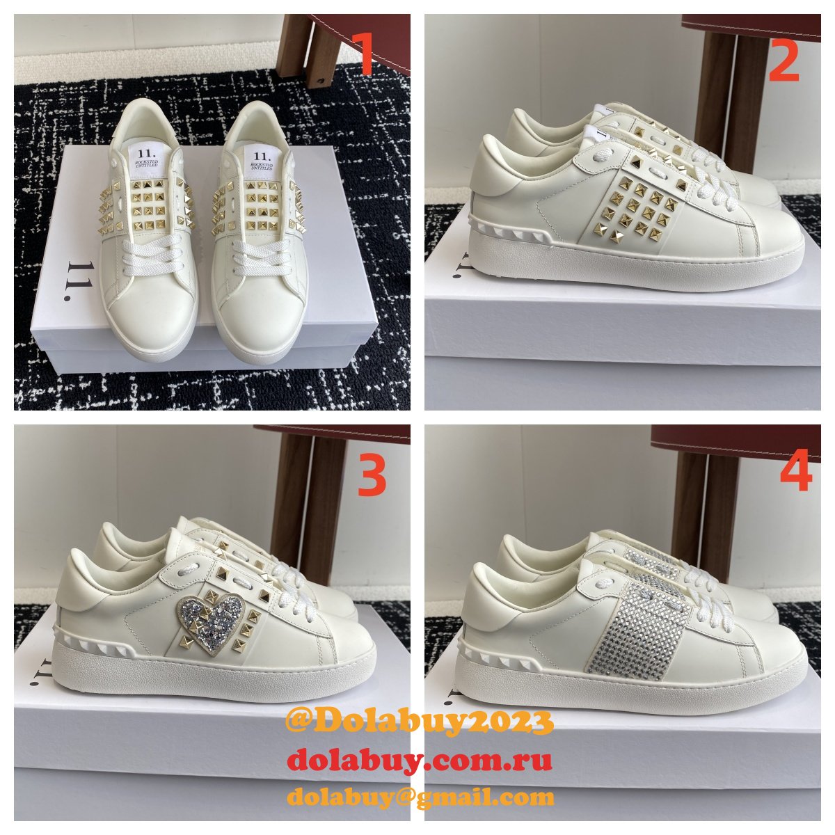 Luxury Top Quality Valentino UNTITLED OPEN SNEAKER