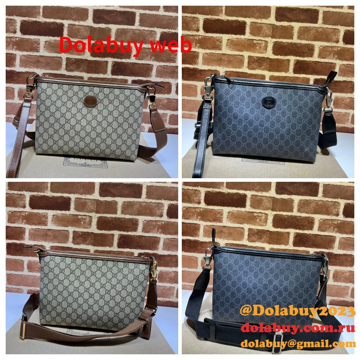 G*u*i 7 star 726833 messenger interlocking g replicas bag