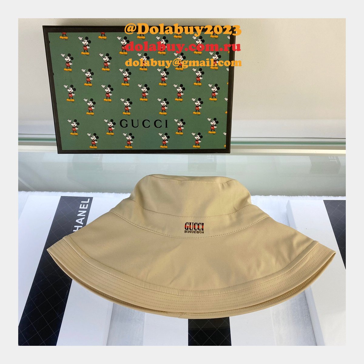 luxury G*u*i foldable simple fisherman hat