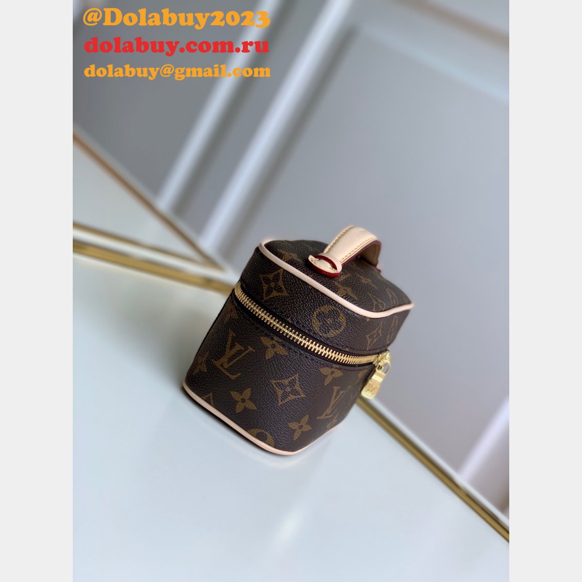 AAAA Louis Vuittons Replica Nice Nano Monogram M44936 Brown