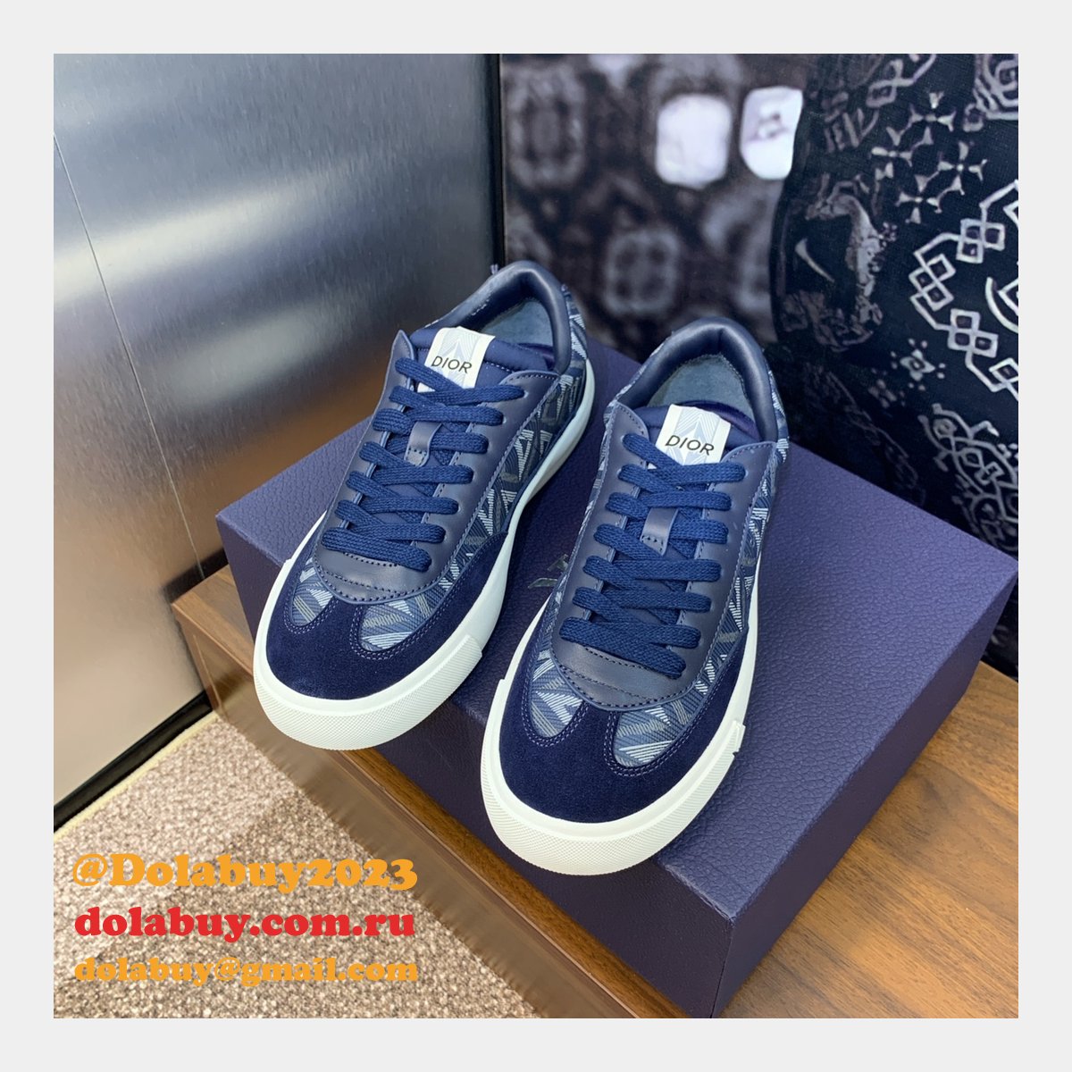 Perfect Dior Top Quality Sneakers Runway Mens Copy Shoes