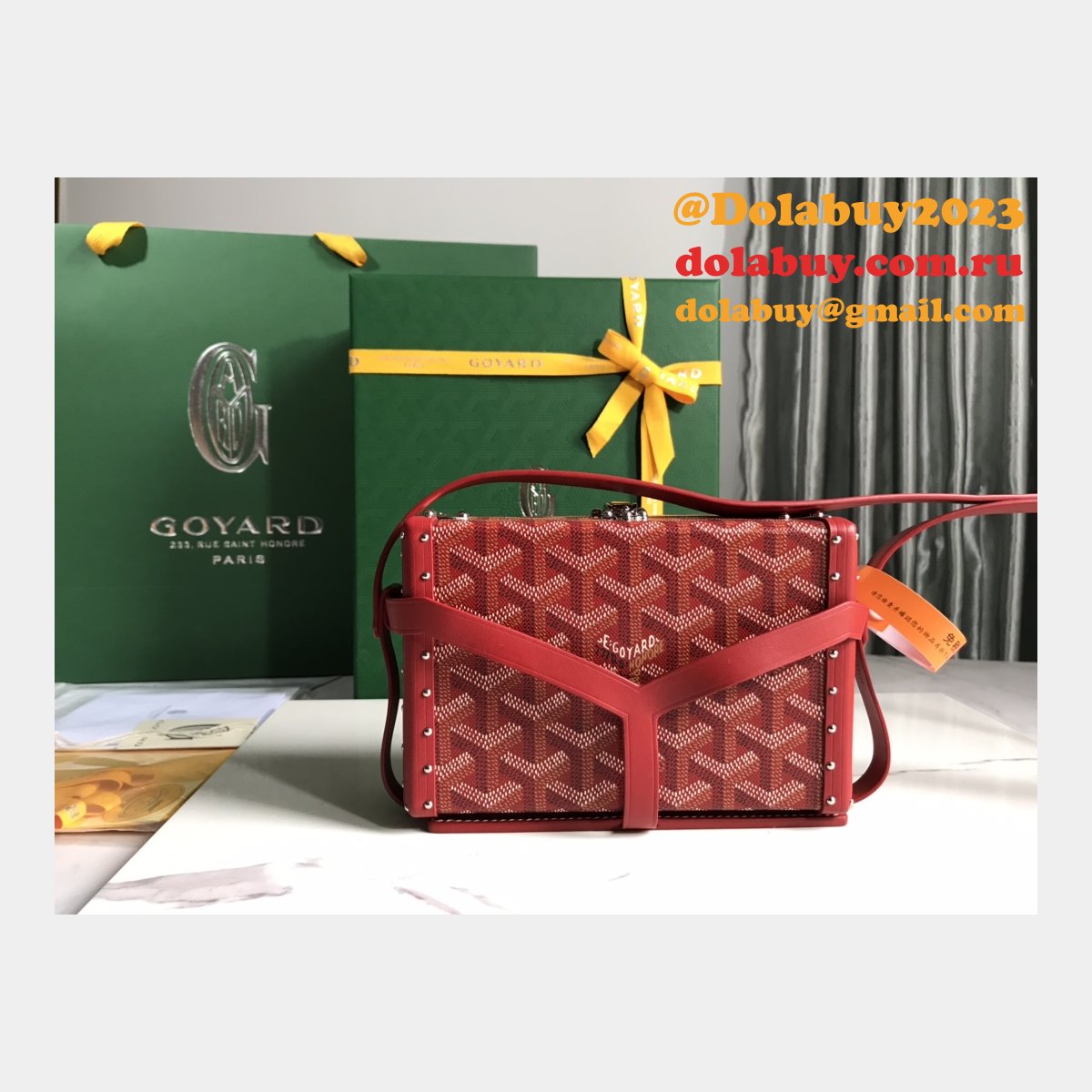 Best Quality 020177 Minaudière Goyardine Replica Goyard bags