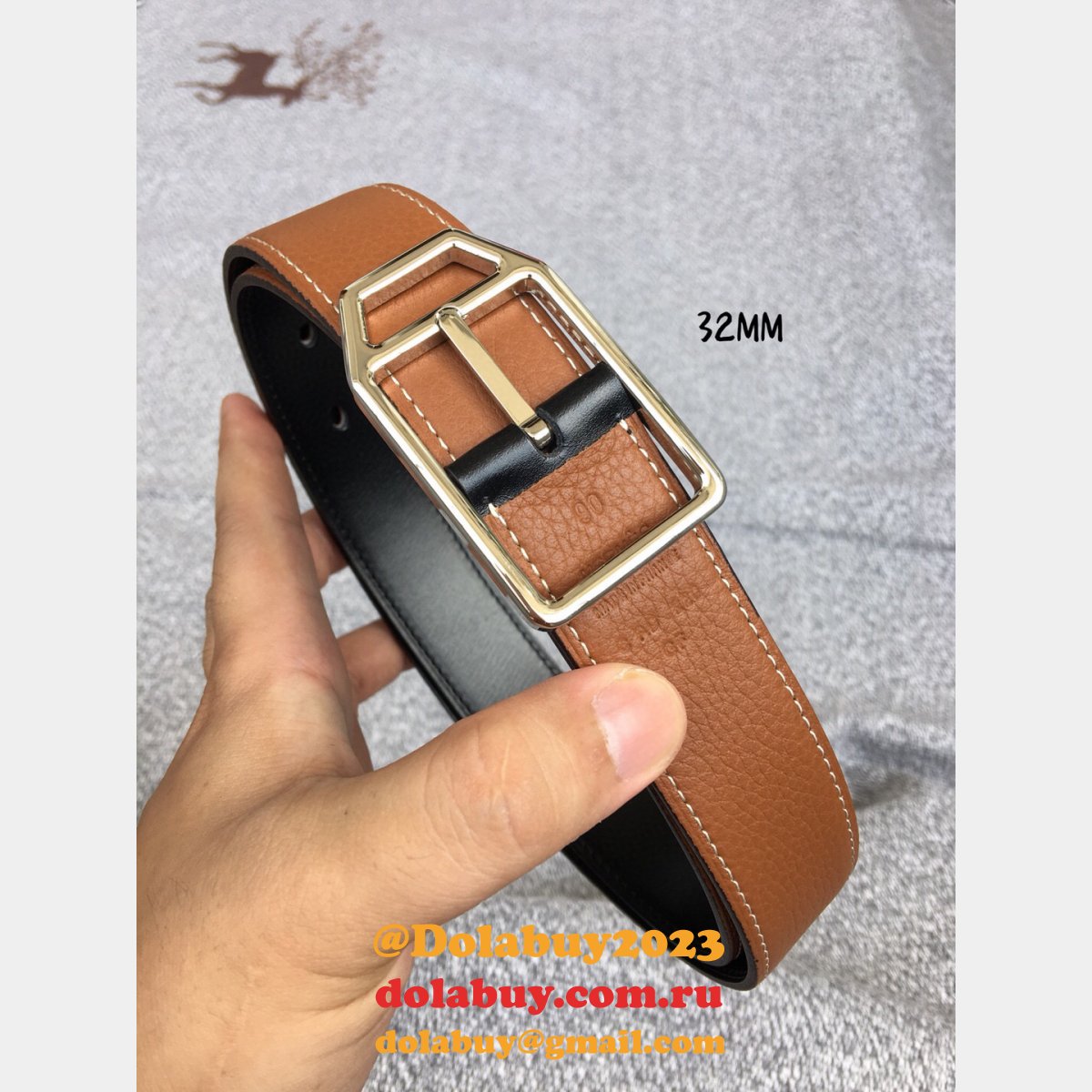 Designer Replica LHermes 32mm Belts Online Sale