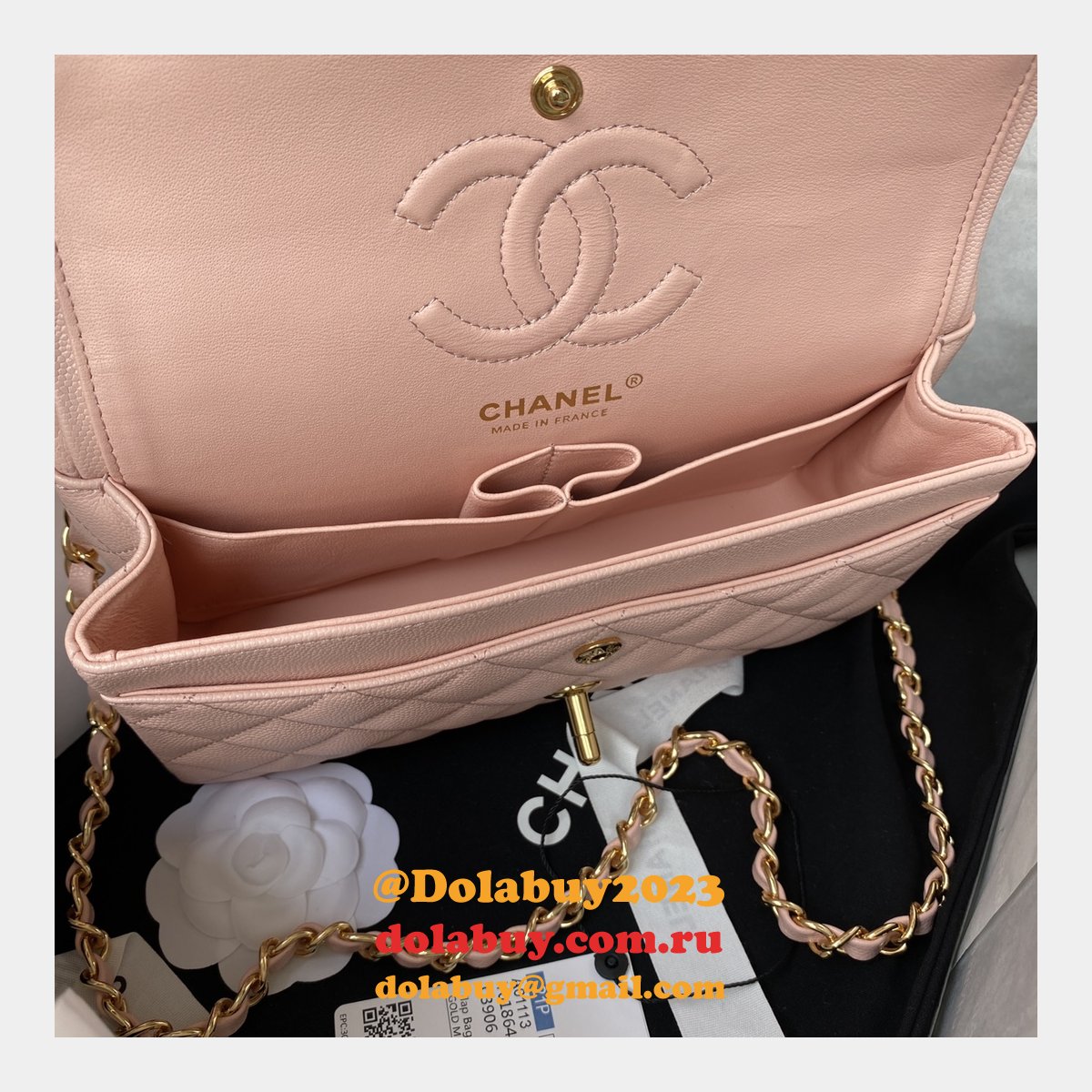 7 Star CC Small Flap Caviar Leather CF 23cm Bag