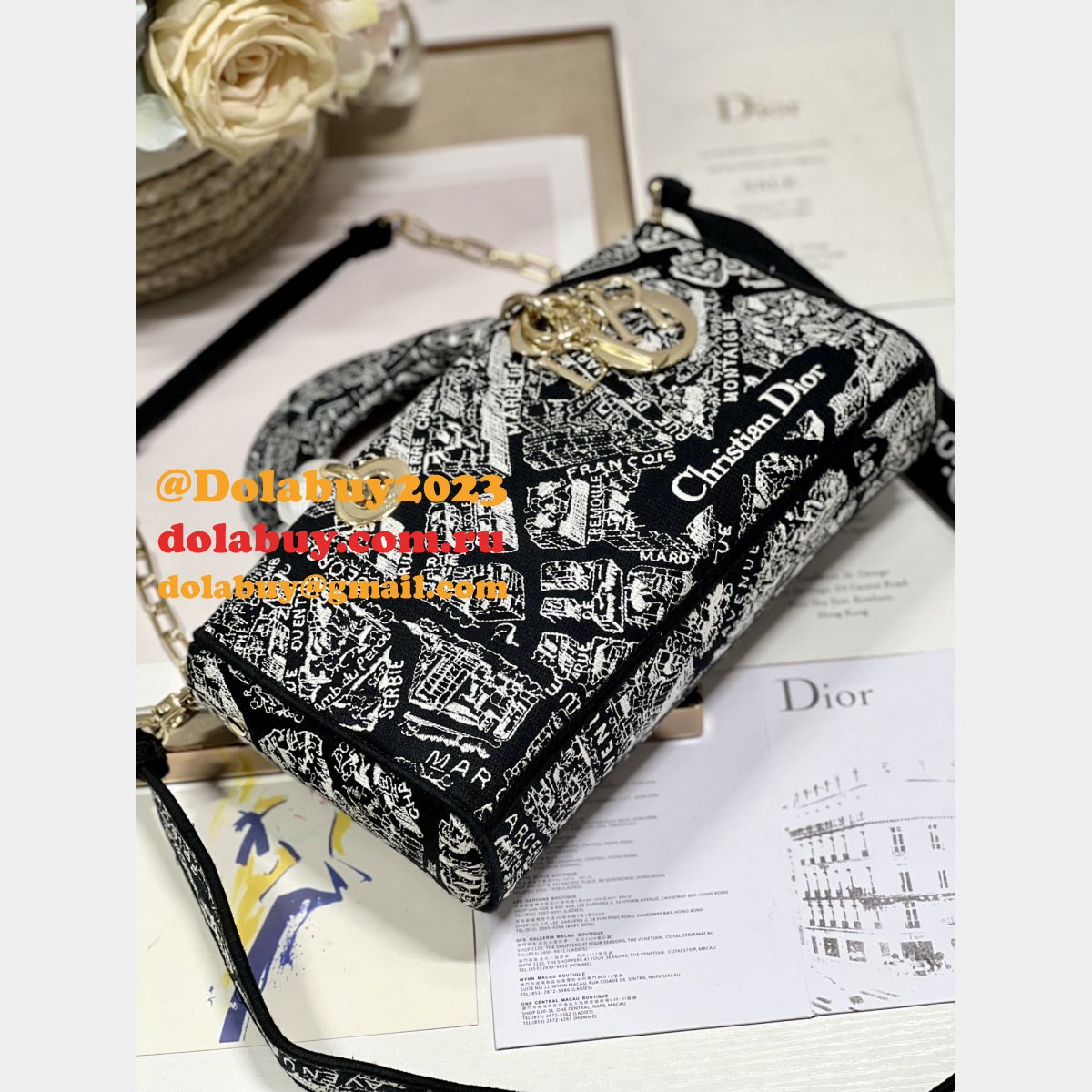 Quality AAA Christian Dior Lady Dior 26cm Replica Bag