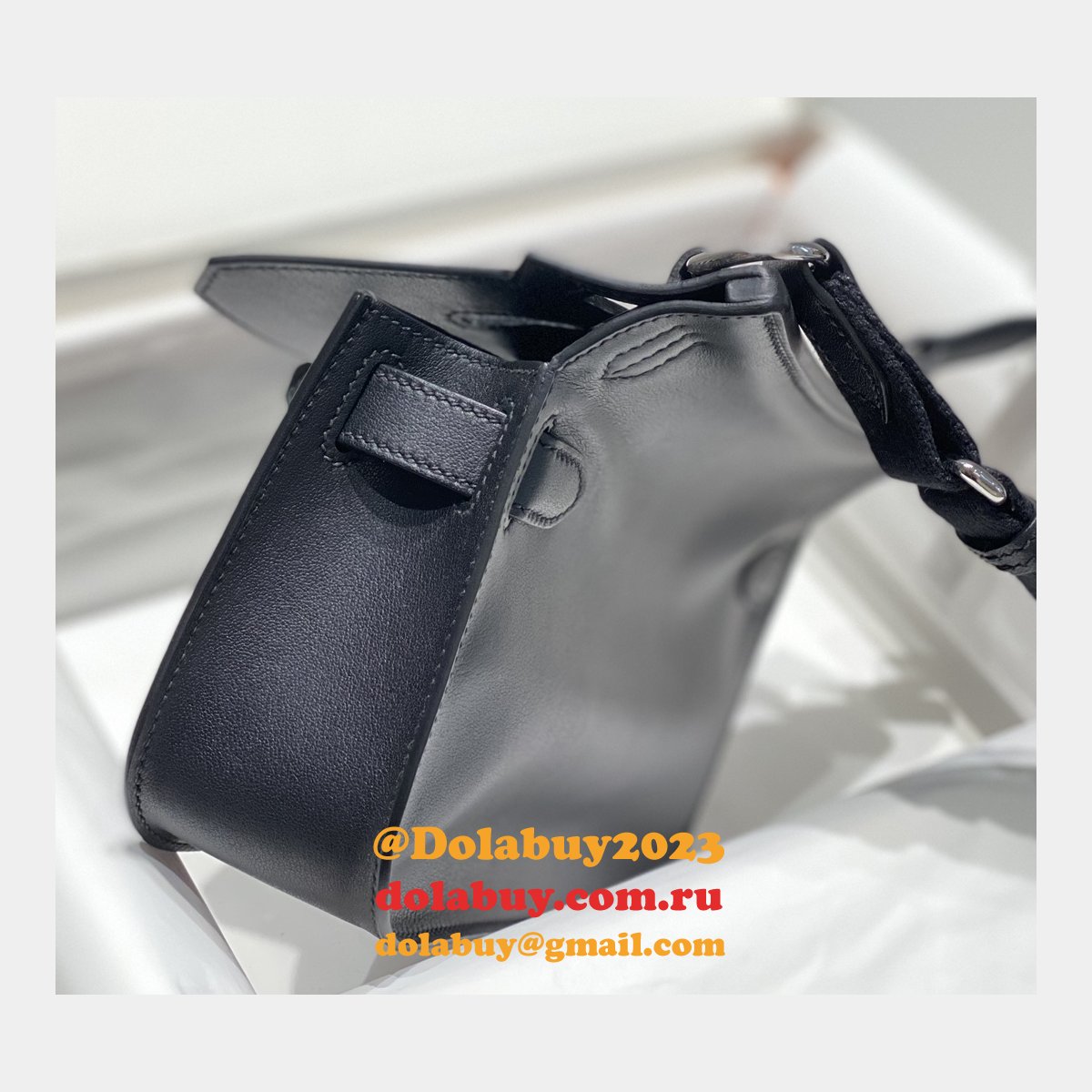 7 Star herems JYPSIERE MINI CALF leather handbag