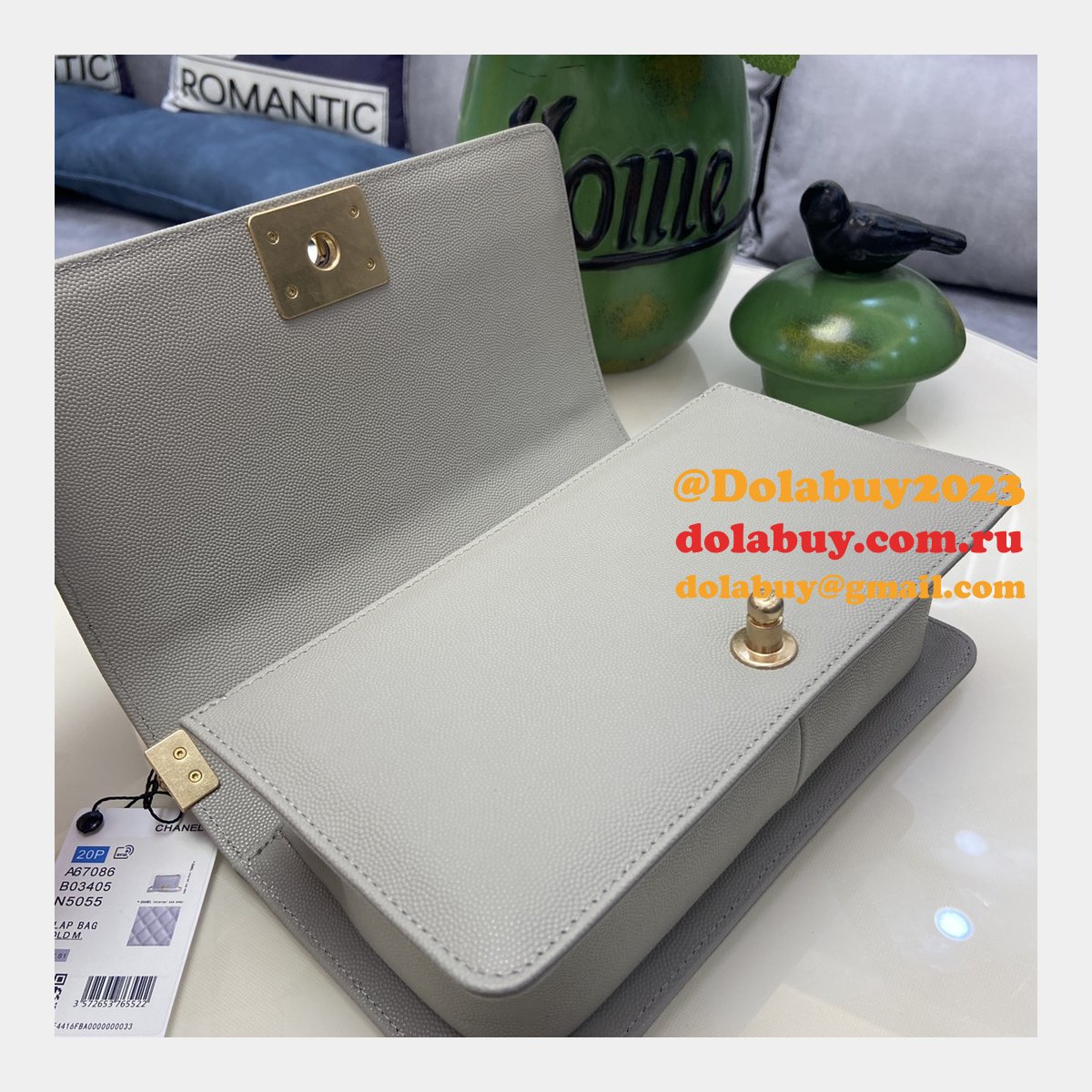 Replica CC Le Boy Flap Bag caviar leather 25CM