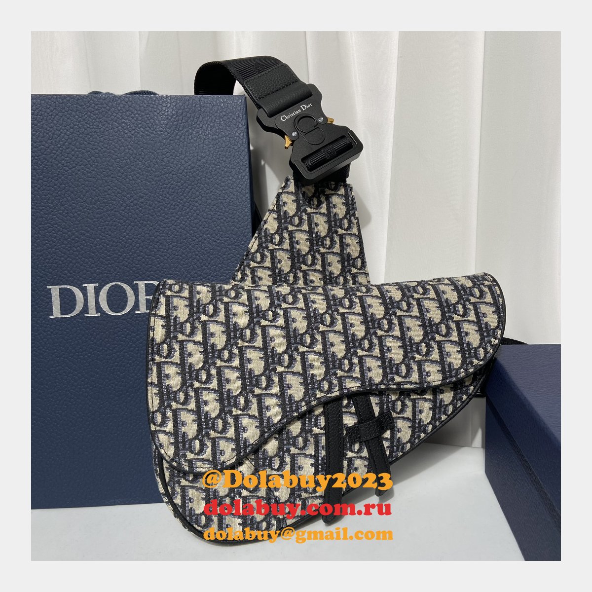 High Quality Dior homme saddle ophidia men bag