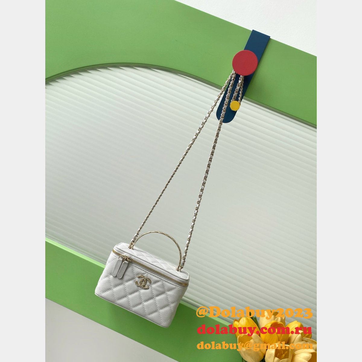 AP4590 1:1 Mirror Chain Shoulder Vanity Bag