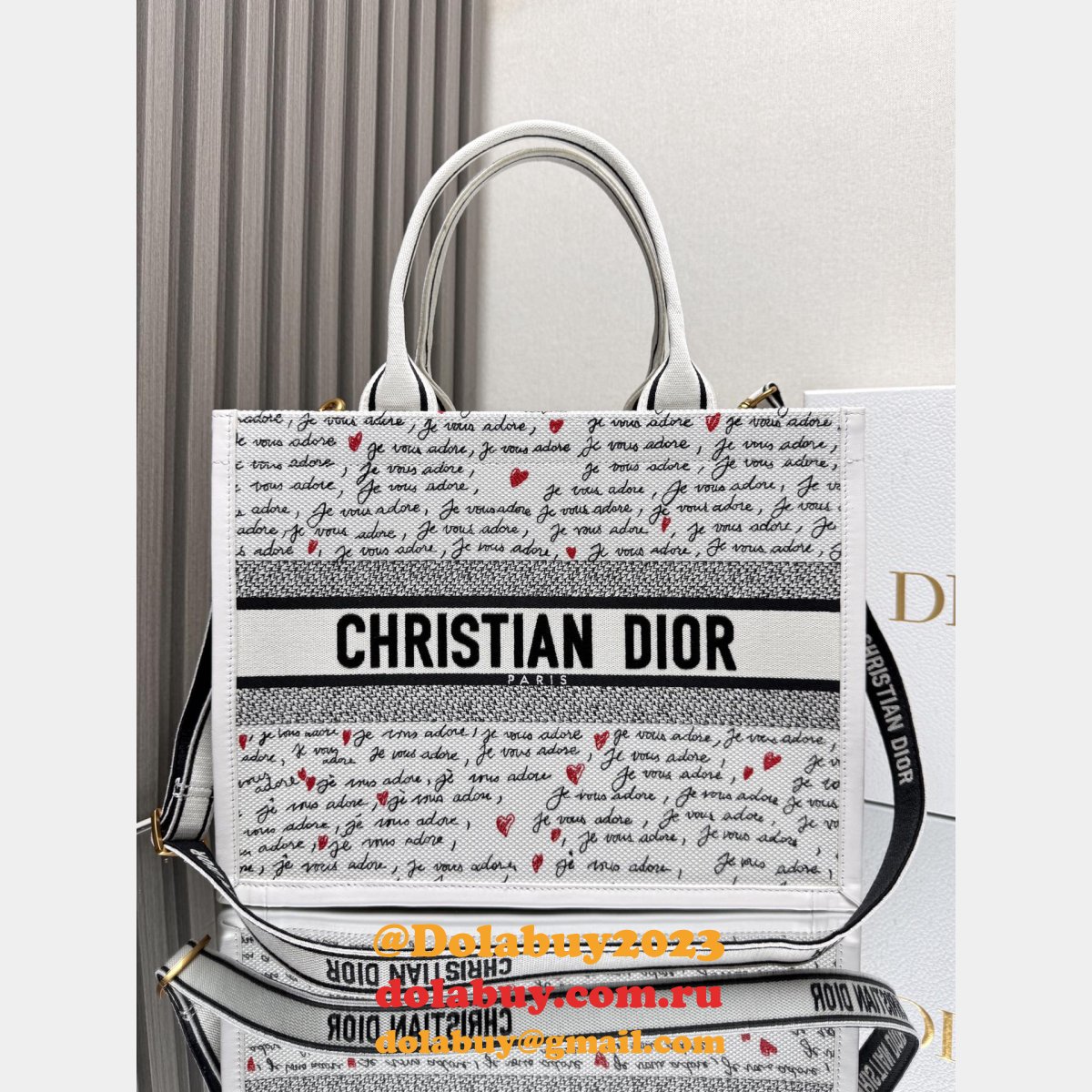 Top Quality DIOR love book Tote handbag