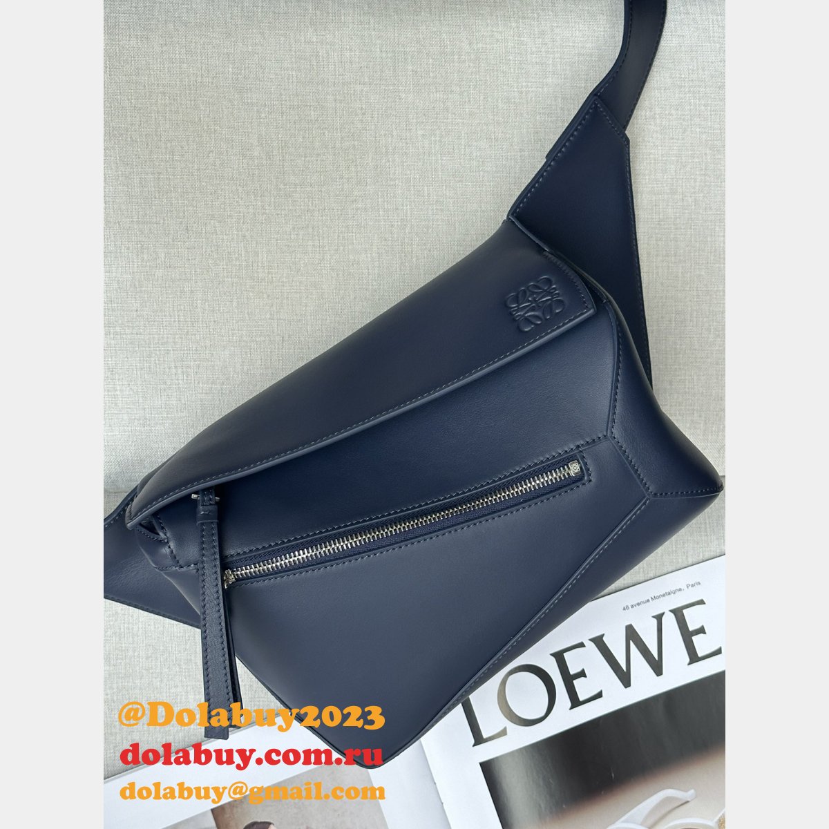 Top Quality Loewe Small Classic Calfskin Puzzle Belt Bag