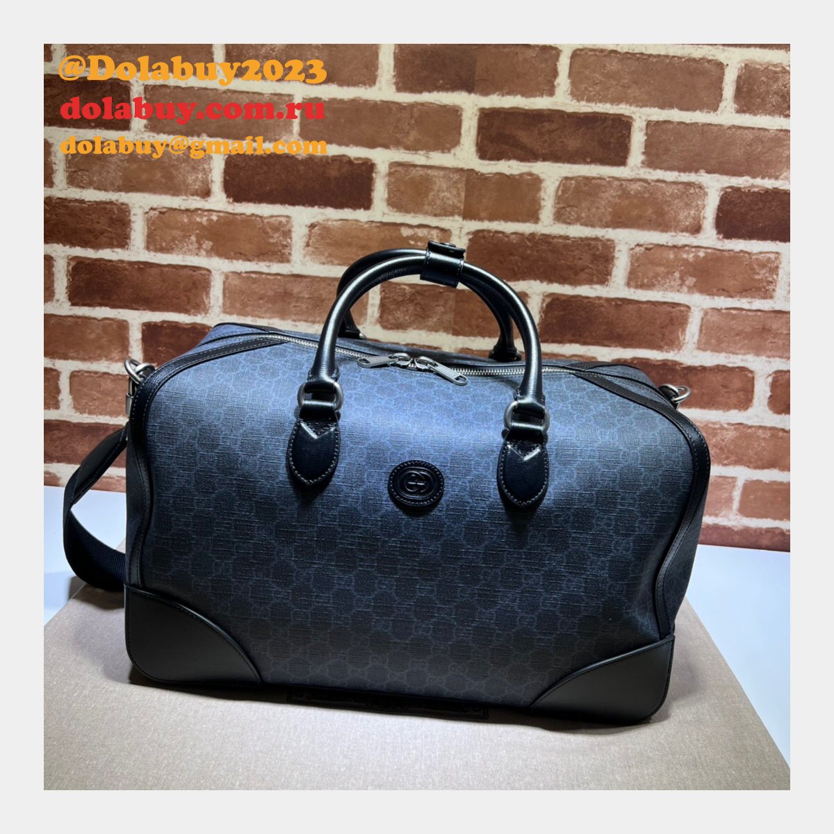 Replicas Gucci 696014 Duffle Interlocking G GG Supreme Bag