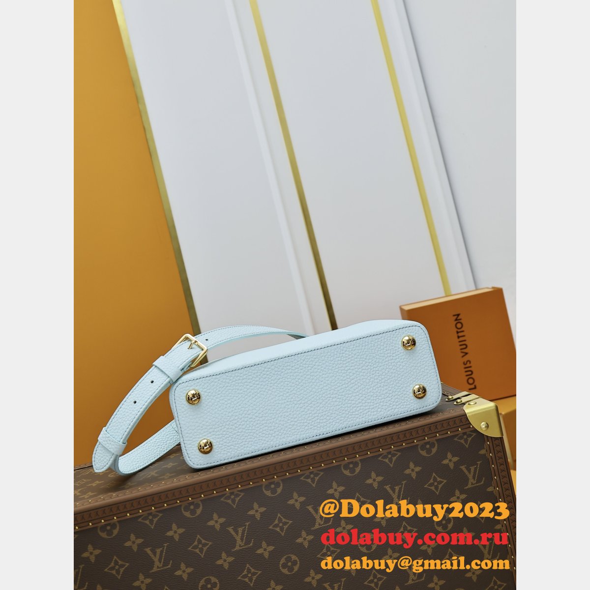 Luxury Designer Louis Vuitton Capucines BB M24728 Handbag