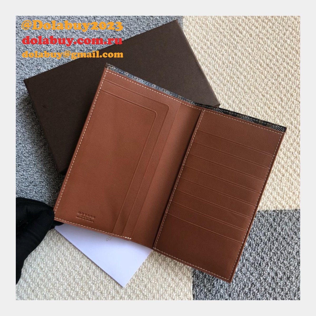 High Quality Goyard Multi-Color Ticket Top Wallet