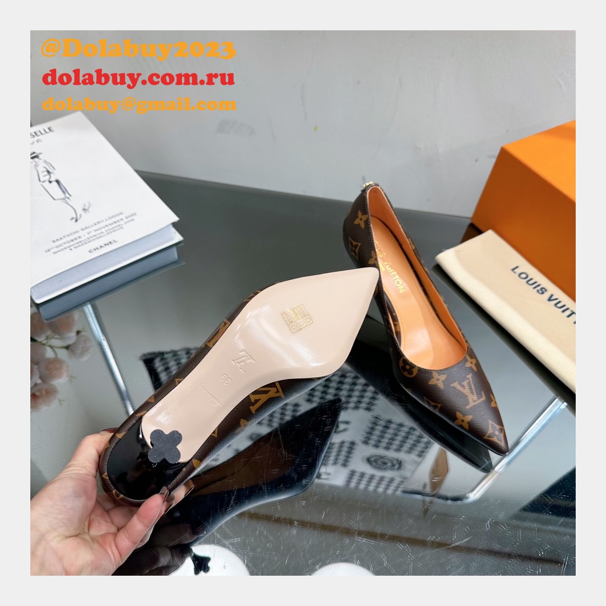 Shoes Pointed Toe High Heel Pumps Replica Louis Vuitton