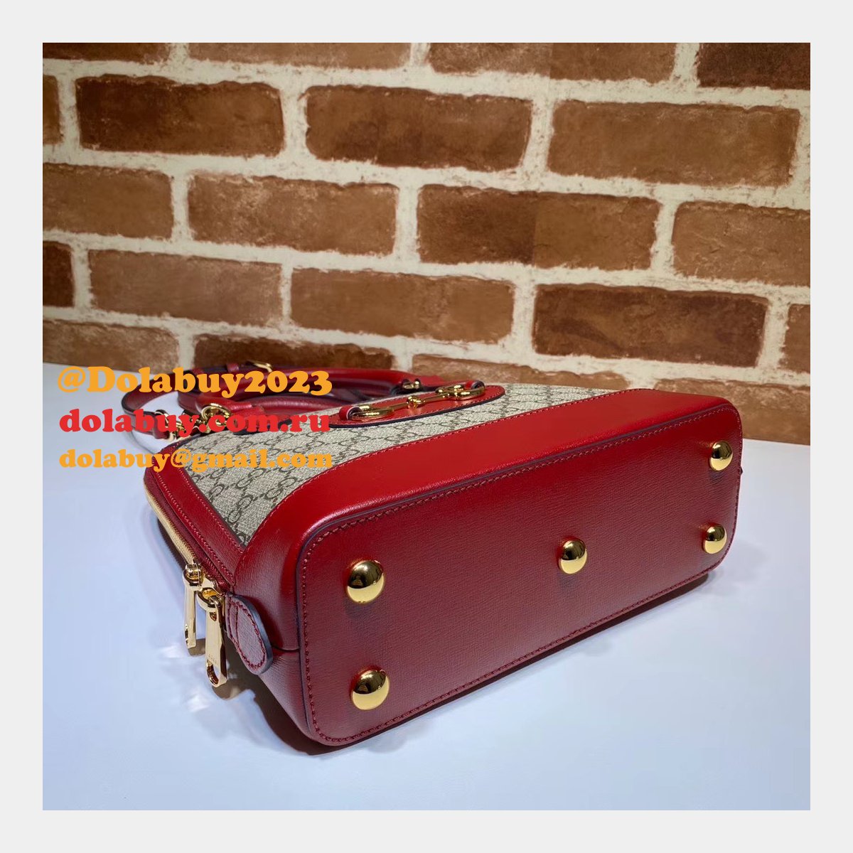 designer G*u*i replica 1955 horsebit small top handle 621220 bag