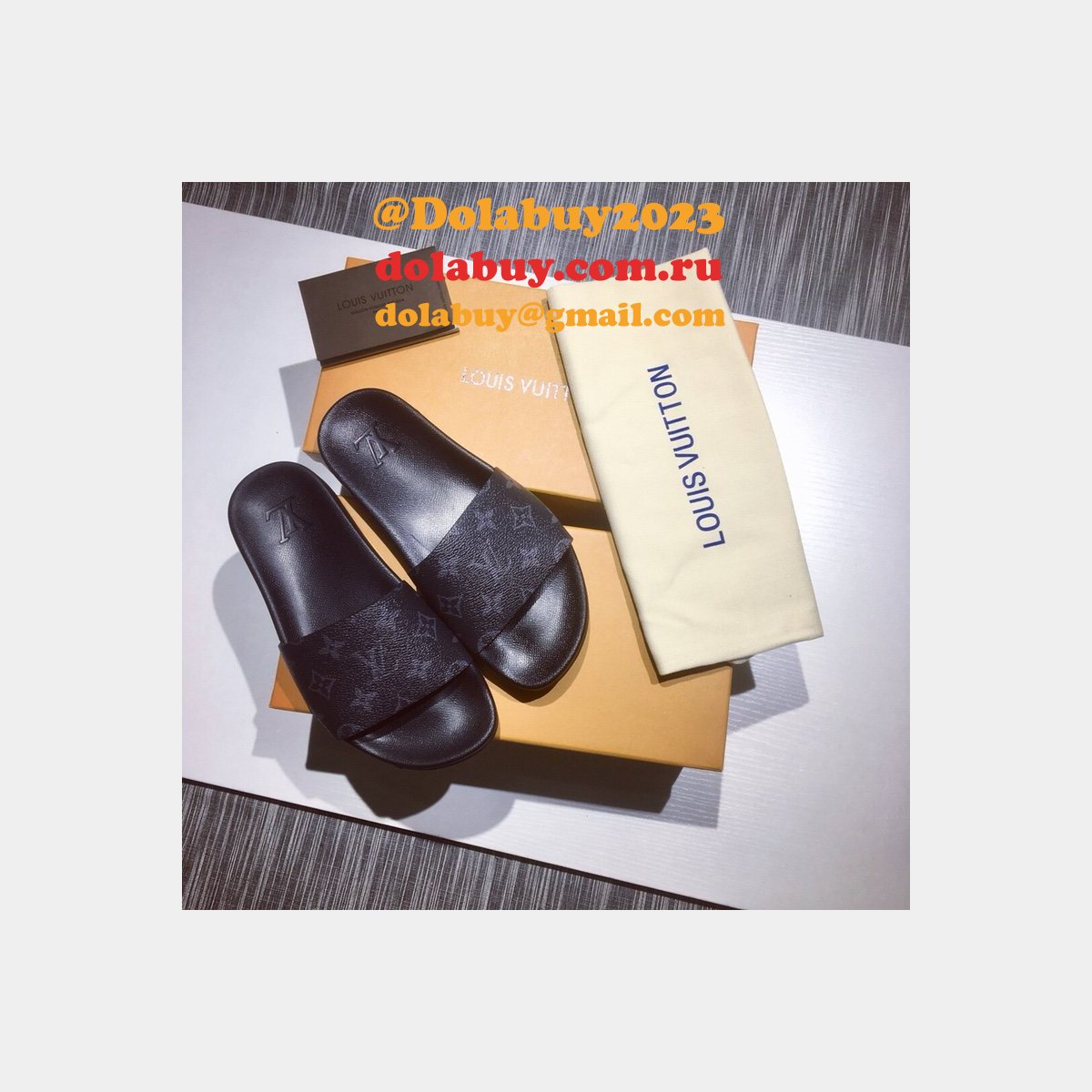 Best Louis Vuitton Replica Slippers 010