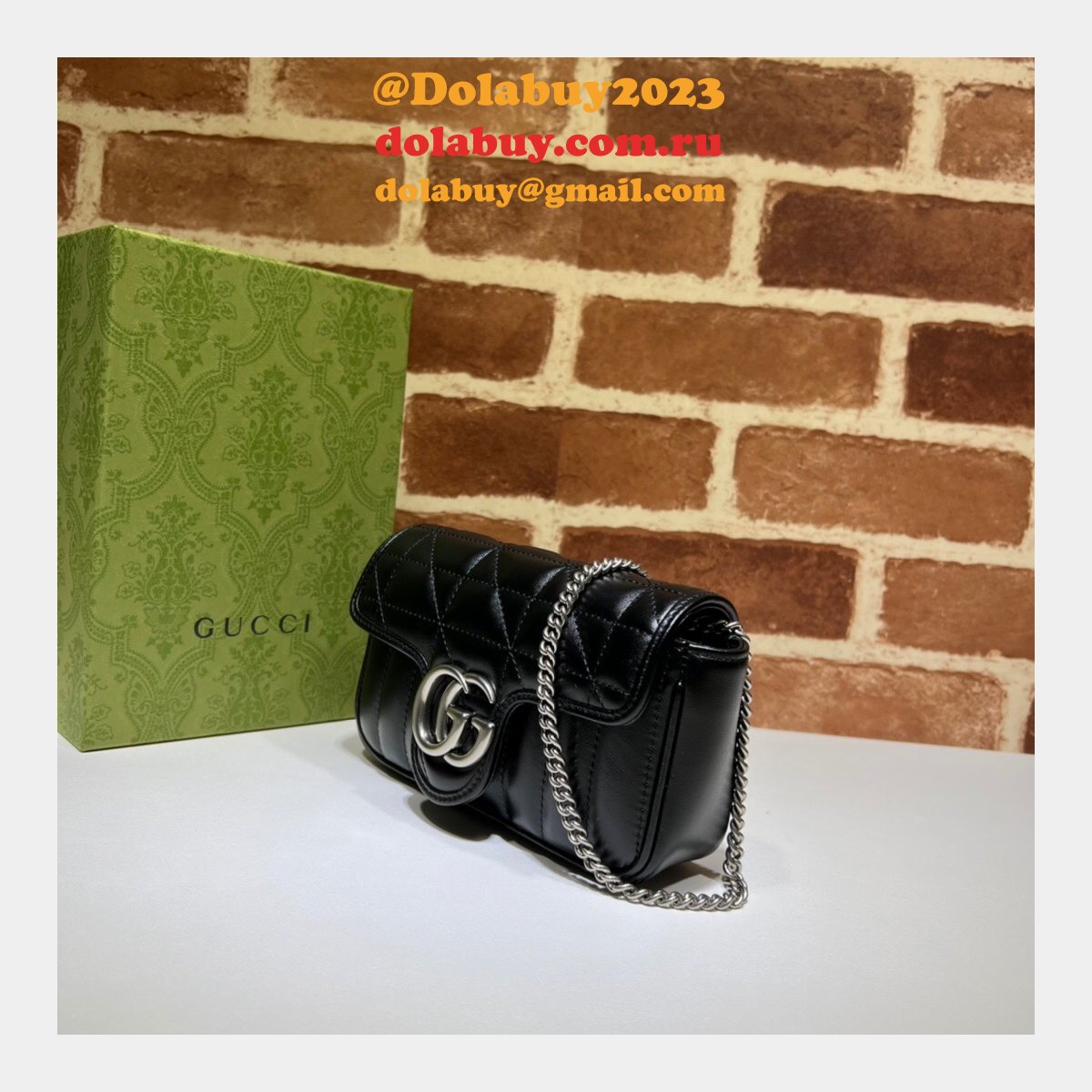 luxury 7 star replica G*u*i 476433 gg marmont matelassé mini bag