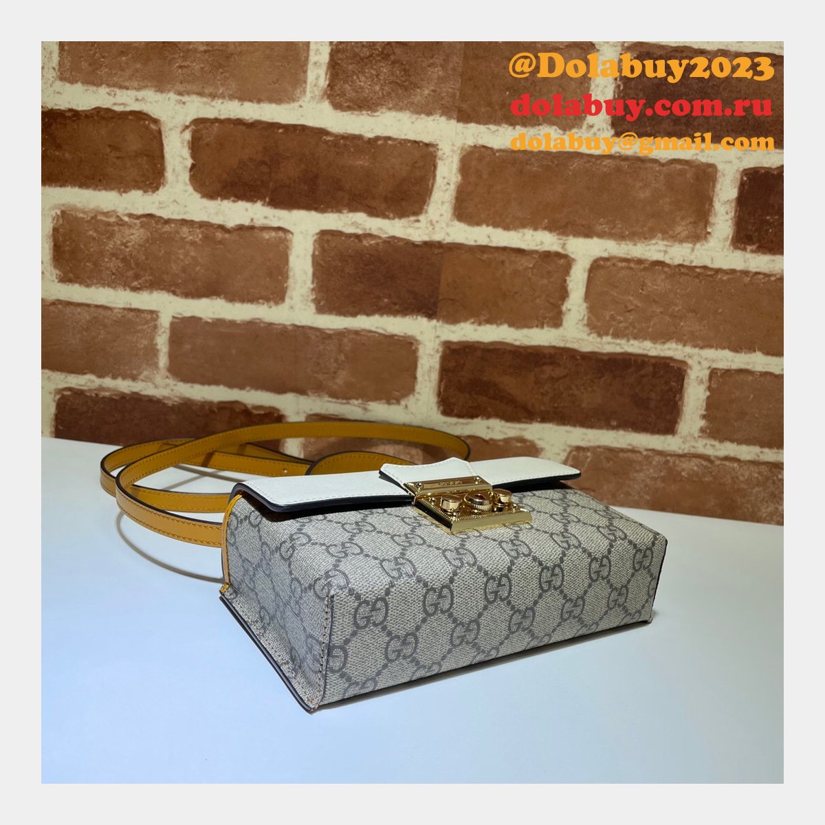 G*u*i replica 7 star 652683 padlock mini bag gg supreme cheap