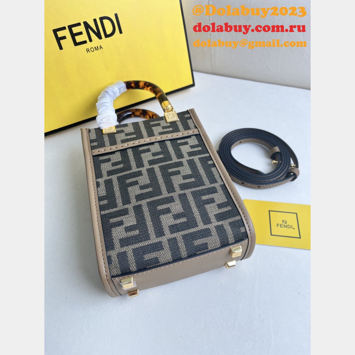 7 star F**di roma sunshine mini handbag