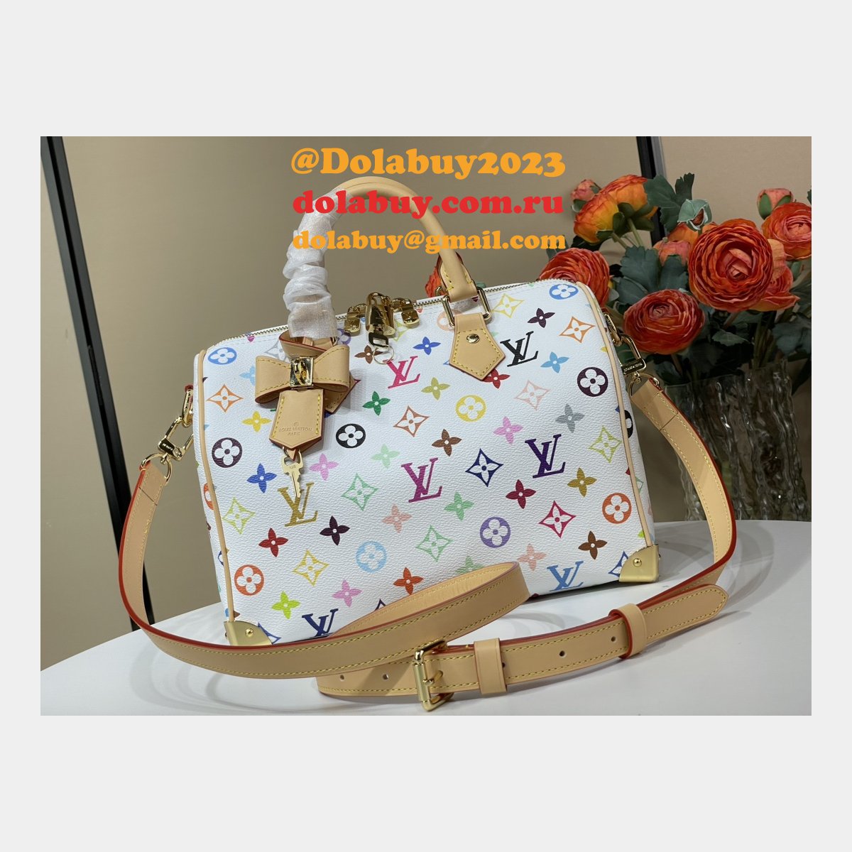 Louis Vuitton Designer Replica LV x TM Speedy Bandoulière 25 M13085 Bag