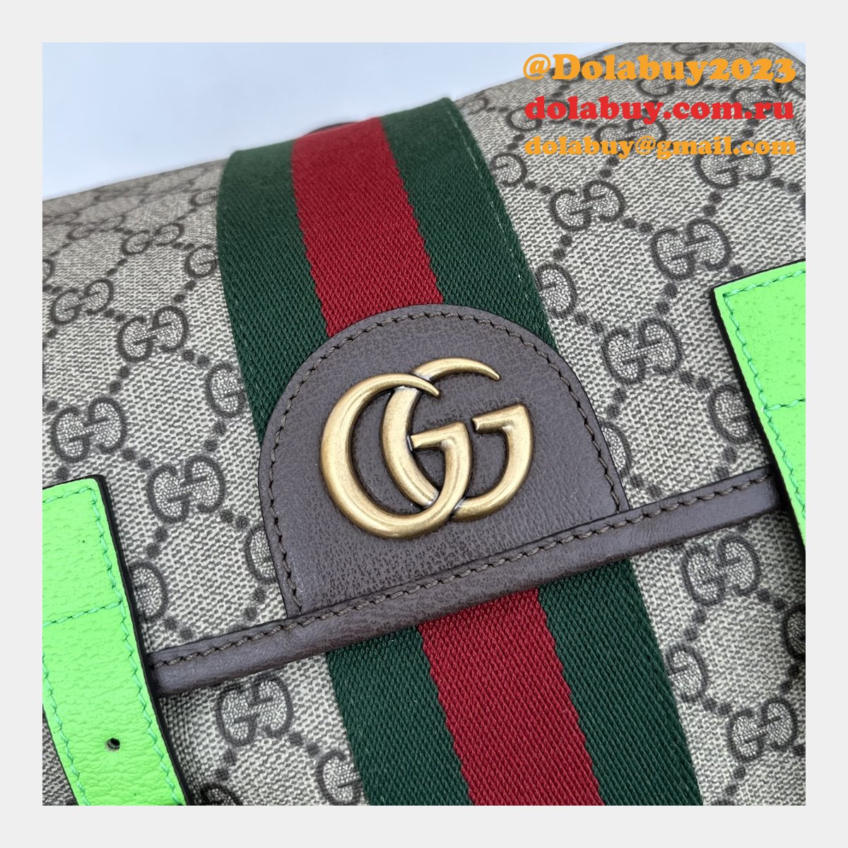 G*u*i gg supreme ophidia inspired backpack 7 star 598140 straps