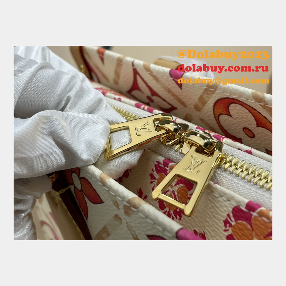 Louis Vuitton Inspired News OnTheGo East West M25318 UK Coral Bag