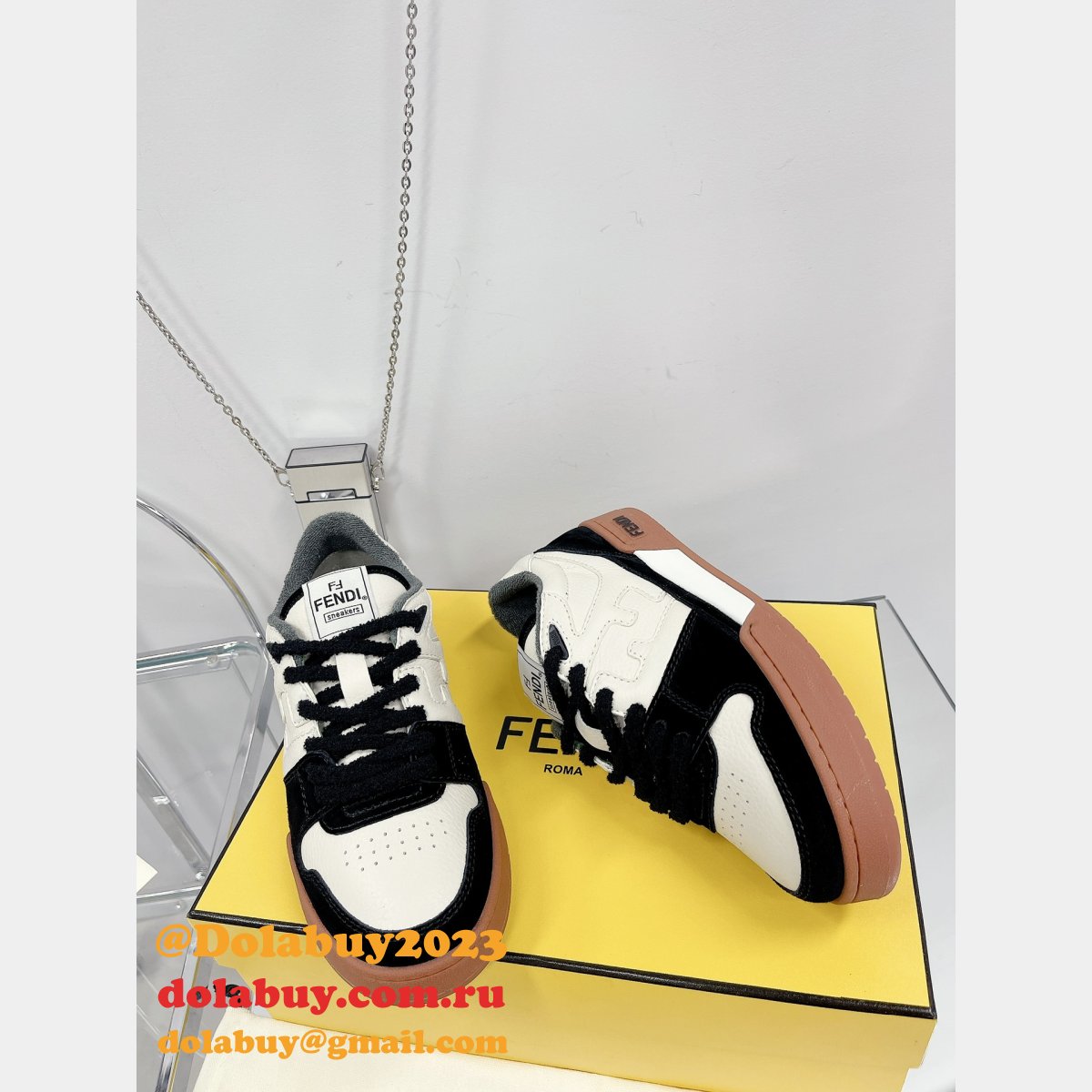 best quality replica F**di match tup f logo shoes and sneaker