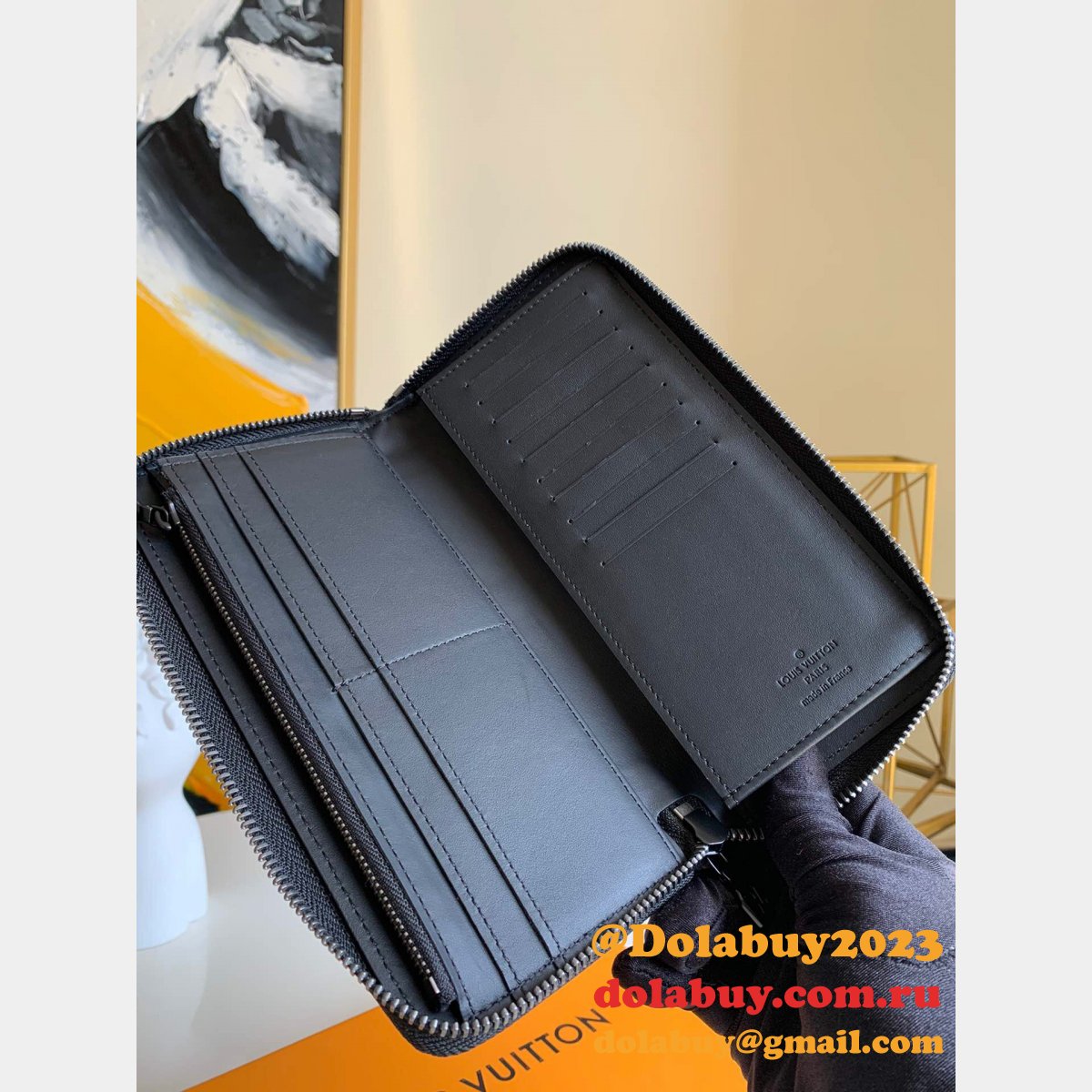 Luxury M69047 Louis Vuitton Zippy Vertical Wallet Taurillon Monogram