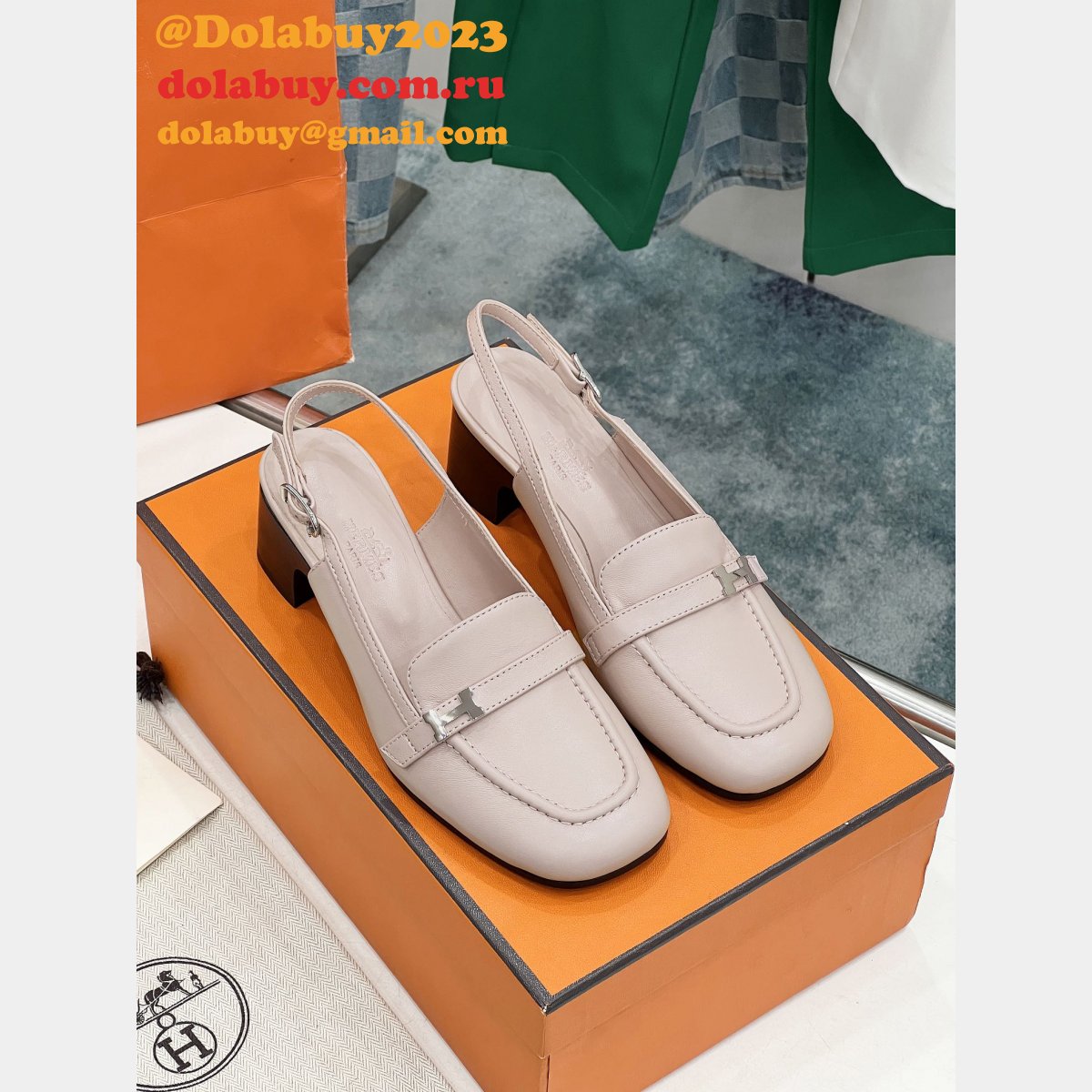 Designer Infinie Pump Hermes Knockoff Sandals Shoes