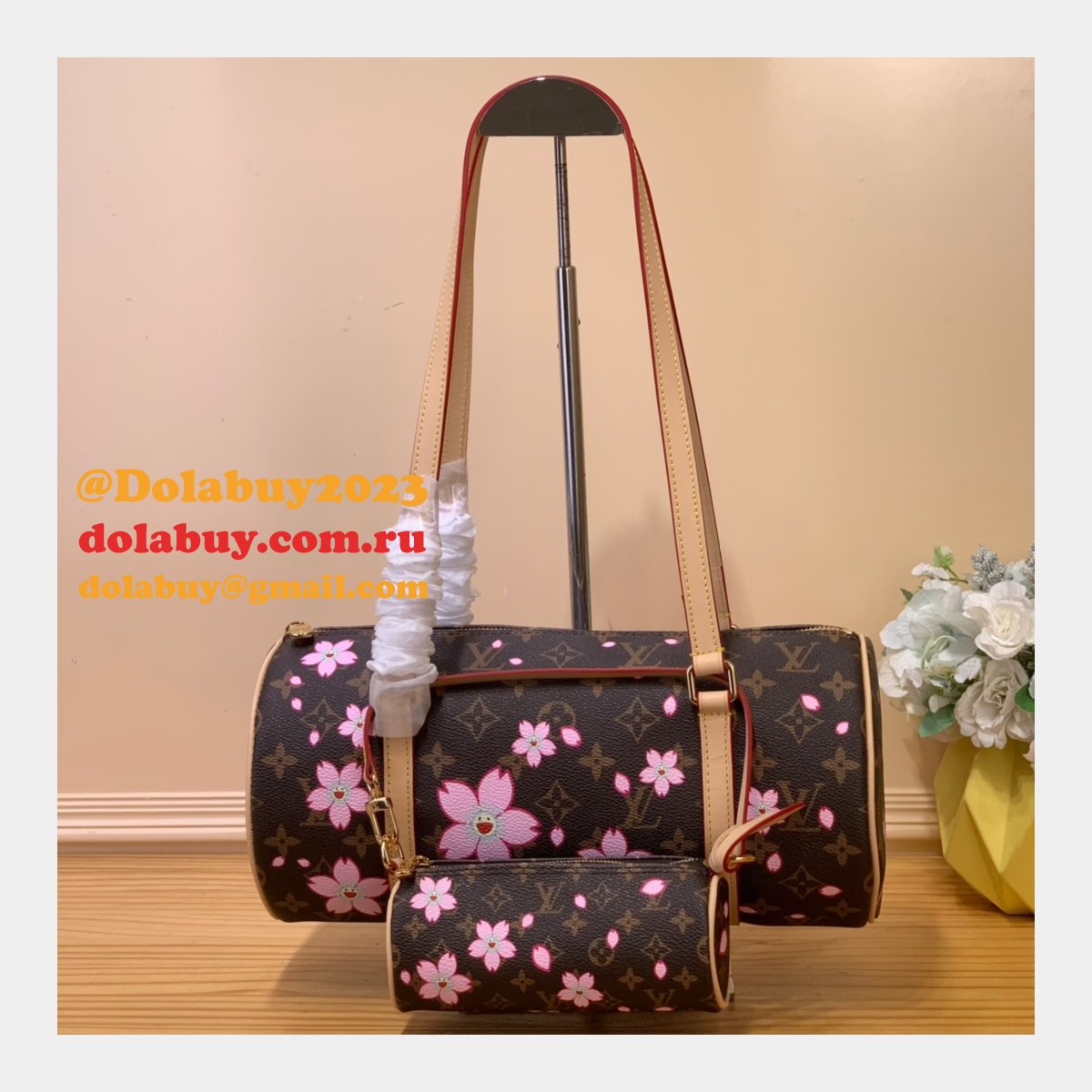 Louis Vuitton LV x TM Papillon Monogram M13097 Women Handbags