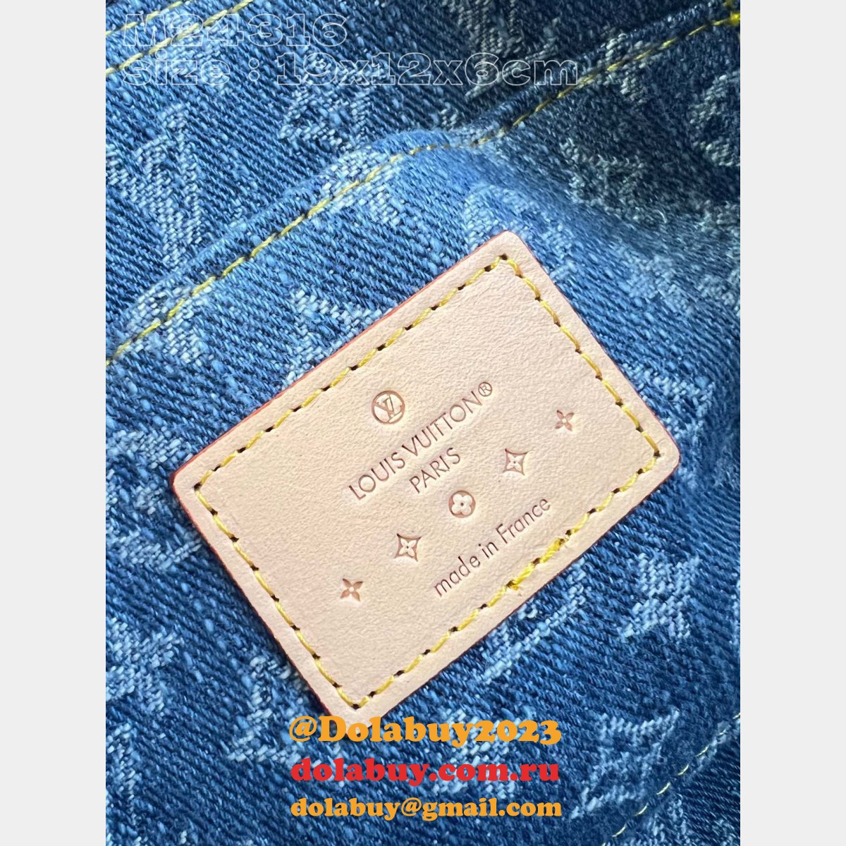 Top Quality Pochette Cosmétique M24316 Blue Louis Vuitton Designer Bag