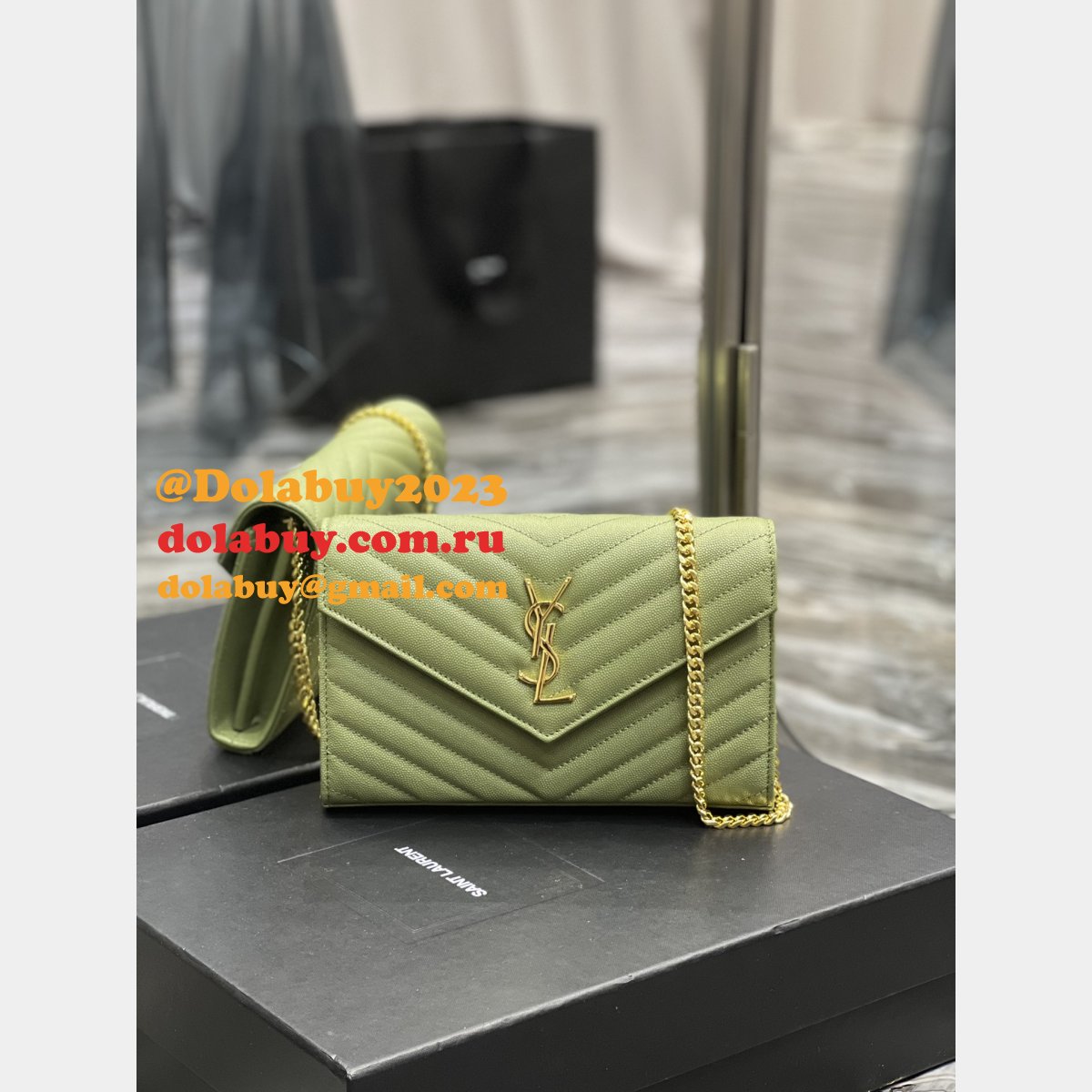 Replica YSL Saint Laurent Monogram 393953 Woc Wallet Fashion Bag