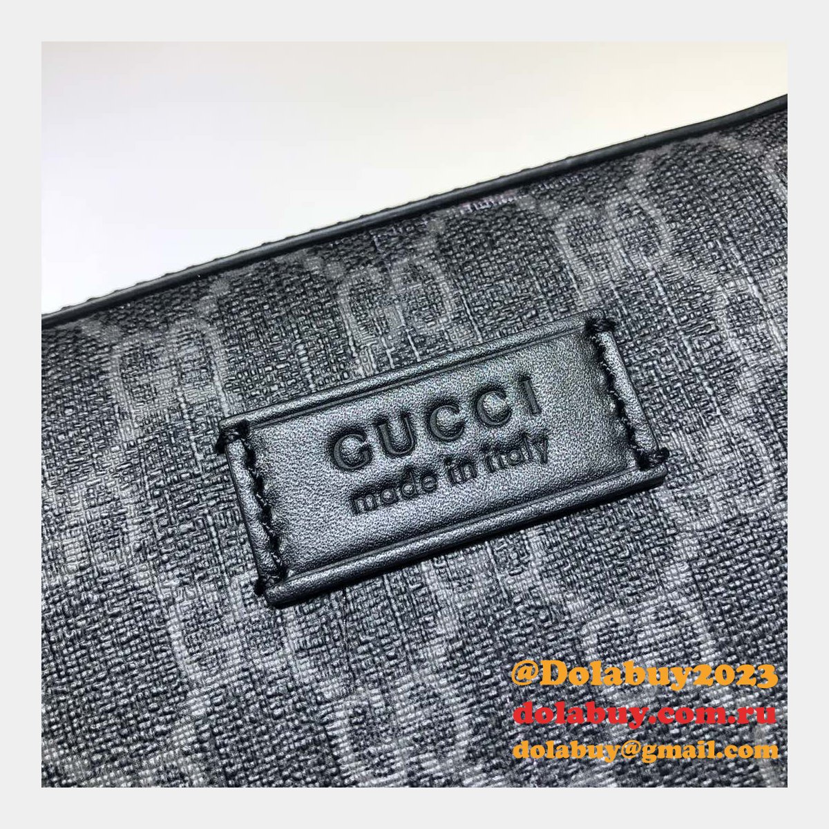 designer gg black mens top quality 495562 G*u*i replica bag