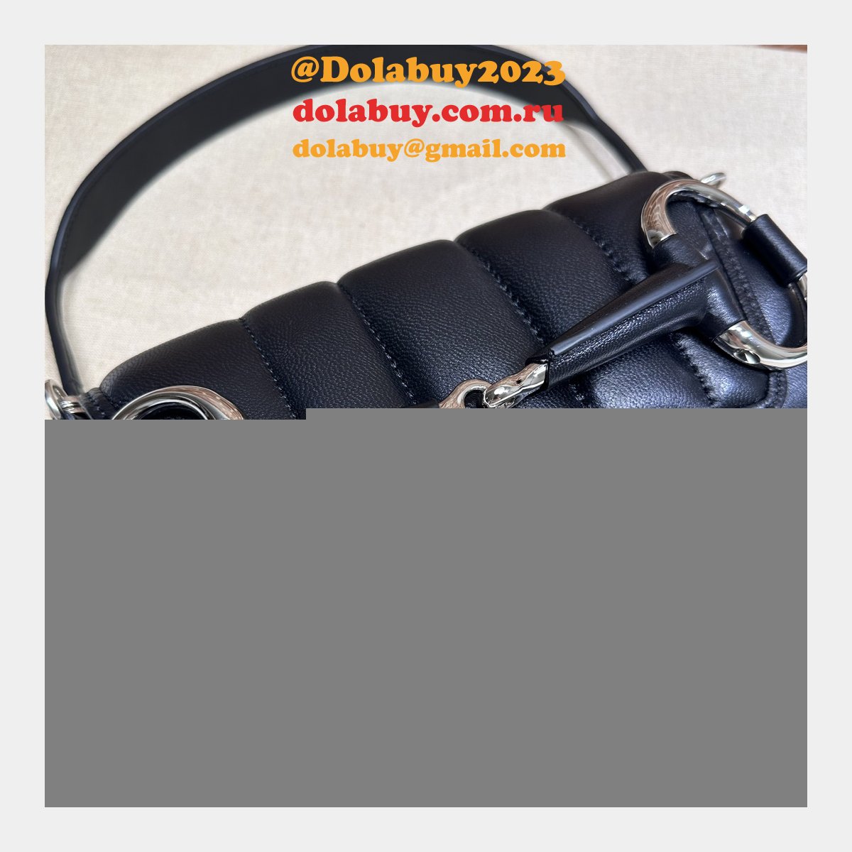 G*u*i designer 764339 horsebit chain knockoff shoulder bag