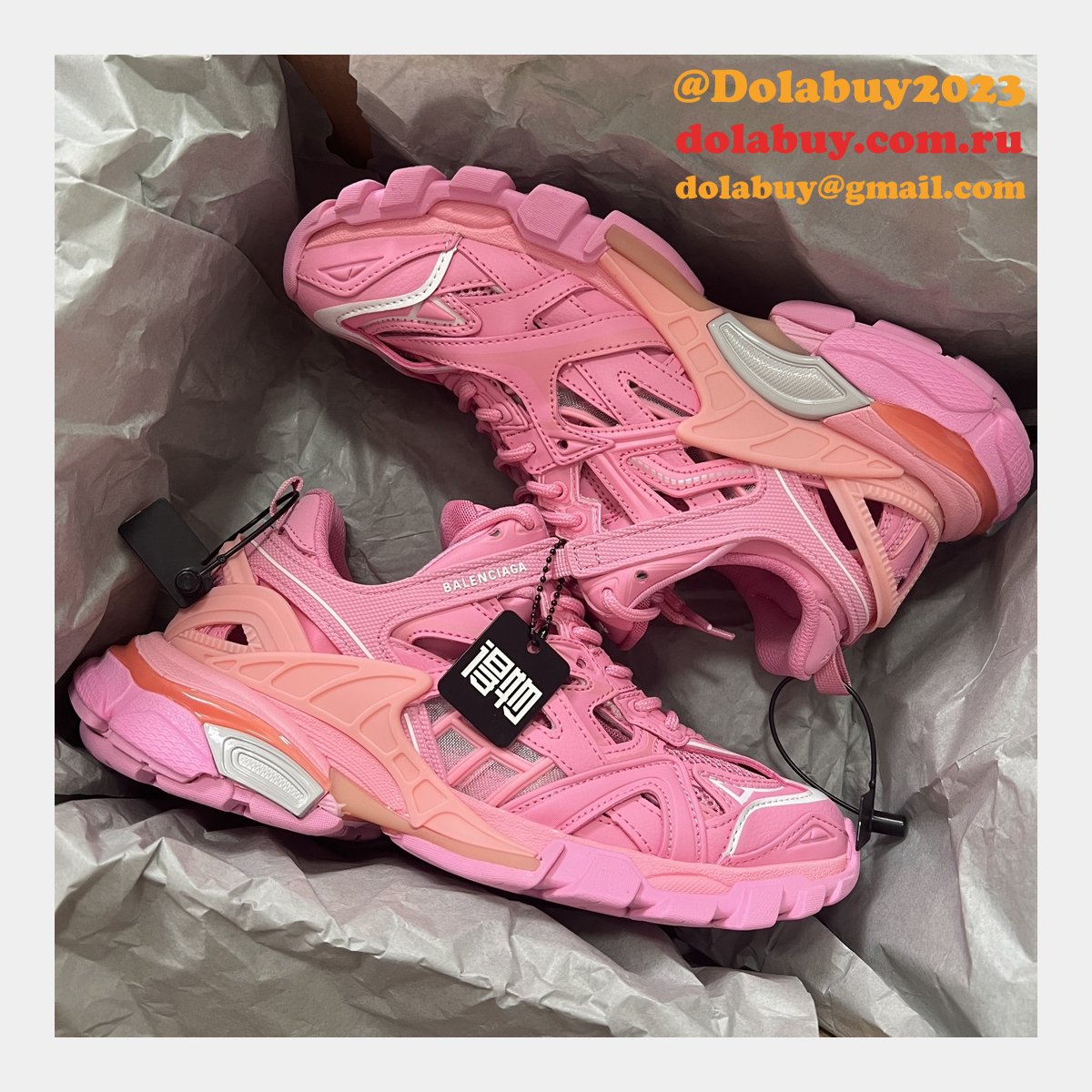 Replica Buy Balenciaga Track Trainer 4.0 Sneakers 1:1 Mirror Shoes