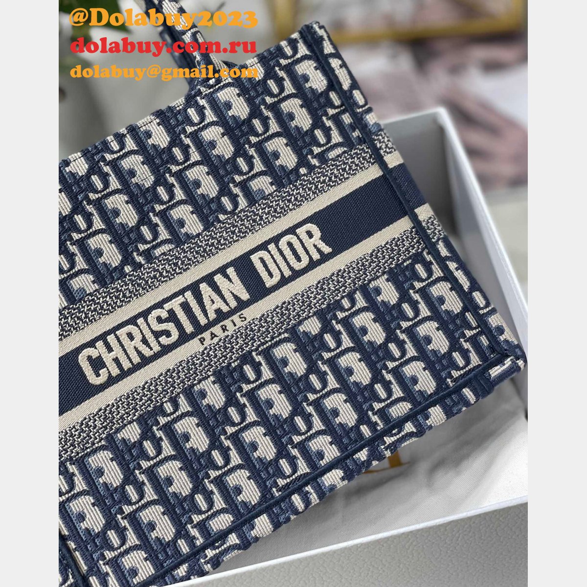 Dior Replica CD Book 26.5 Tote Christian Replica Dior Handbags