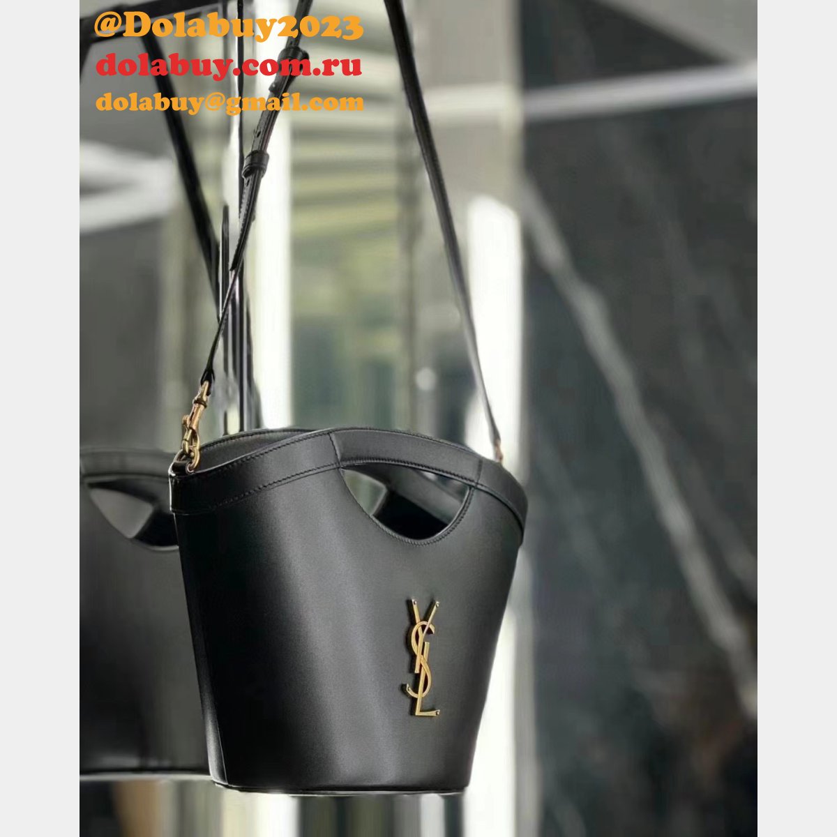 Best Saint Laurent Inspired 791069 Mini Shopping Black Bag