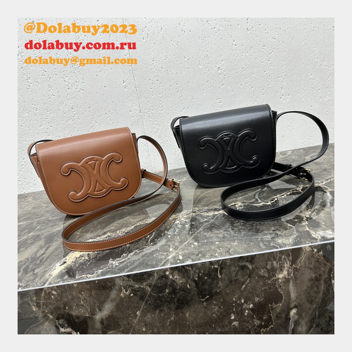 Perfect Celine Replicas 198263 Folco Cuir Triomphe Smooth Calfskin