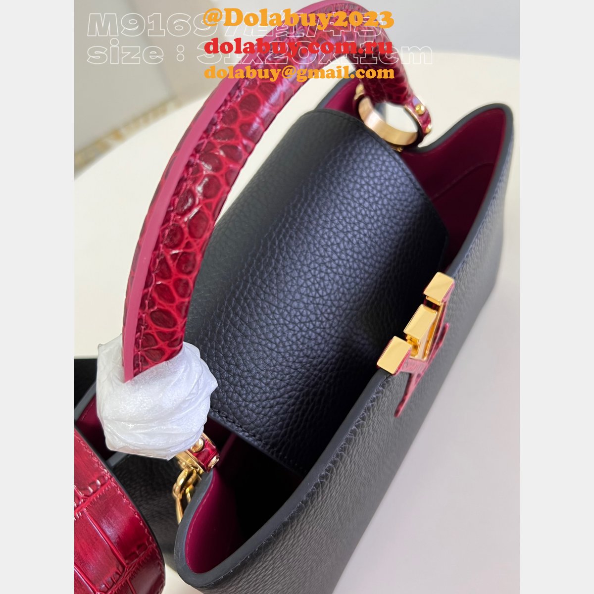 7 Star REPLICAS LOUIS VUITTON HIGH QUALITY M91697 CAPUCINES BAG