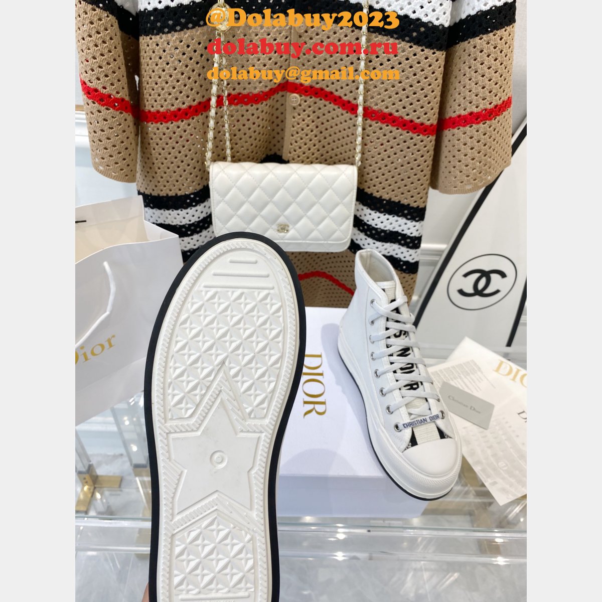 Best DIOR Platform Espadrilles Casual Cheap Perfect Sneakers