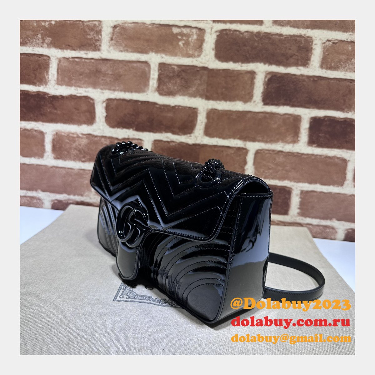 gg marmont G*u*i replica 443497 shoulder matelassé bag