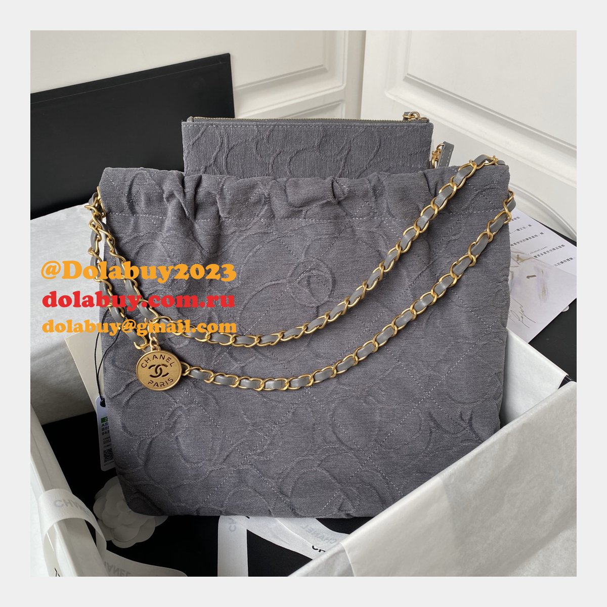 Buy Best High-Quality Camellia 22 CC Bag AS3260 35cm