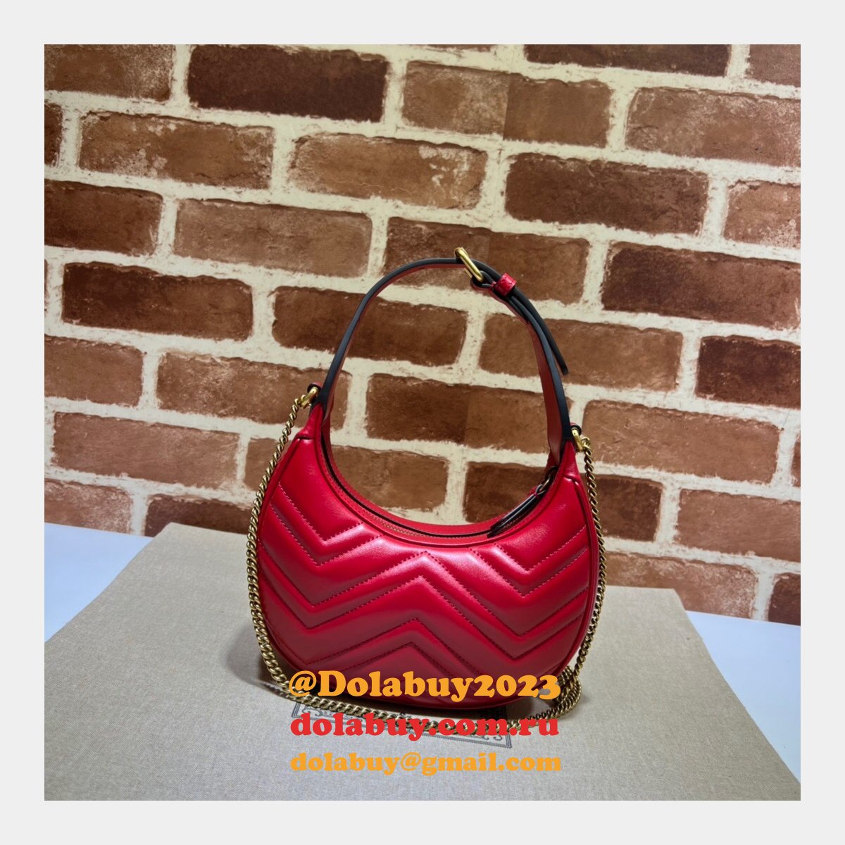 G*u*i best 699514 gg marmont half-moon-shaped replica bag