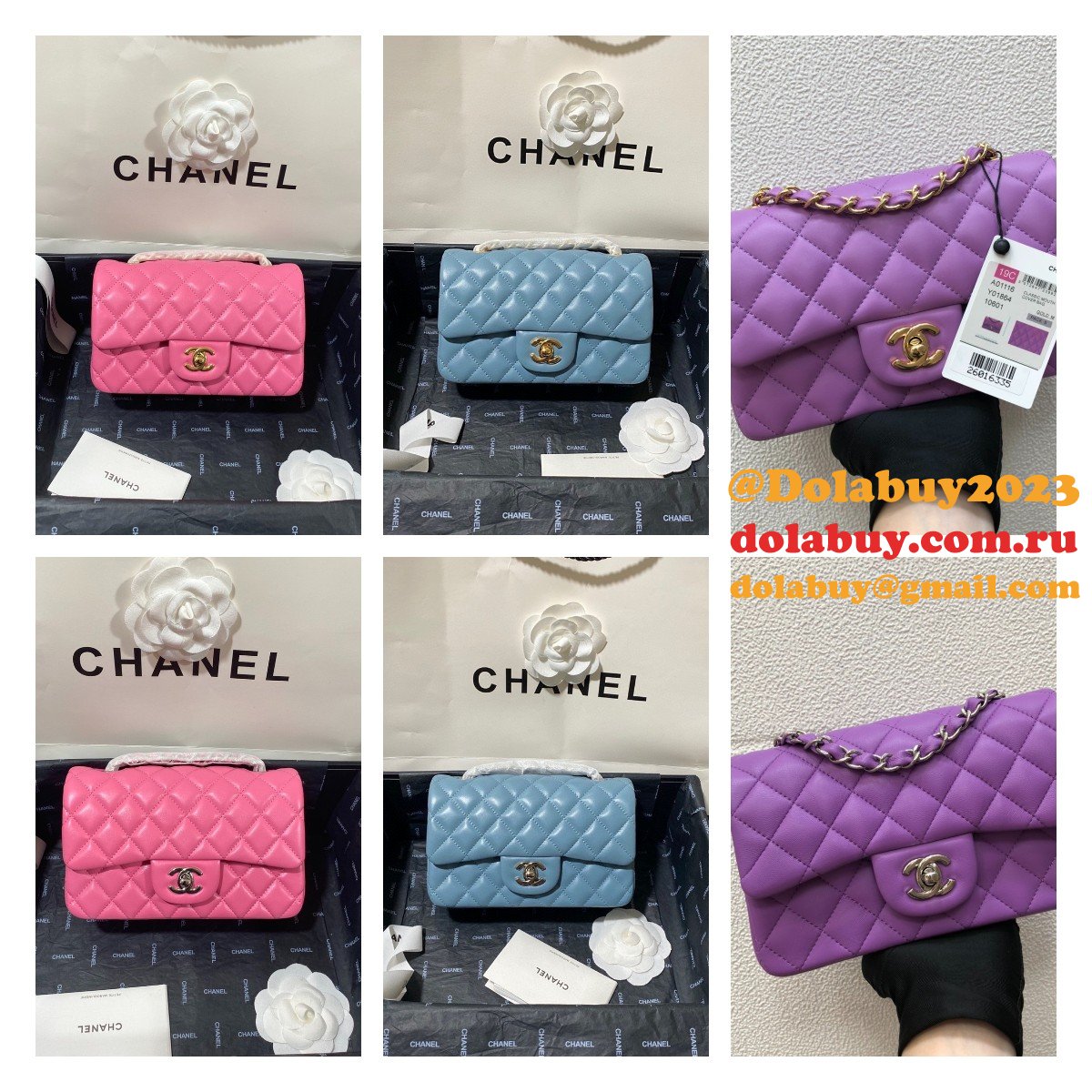 Wholesale CC Lambskin Flap Perfect 20CM Bag 1116