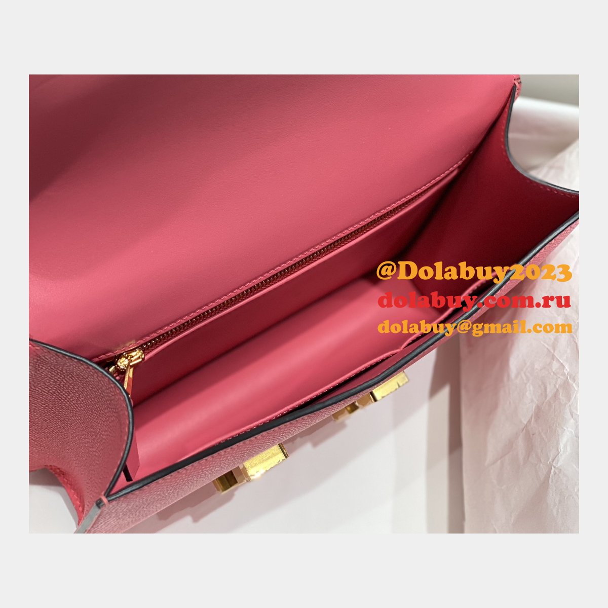 News Best Replica Hermes Mirror Single Compartment 23CM Epsom Bags