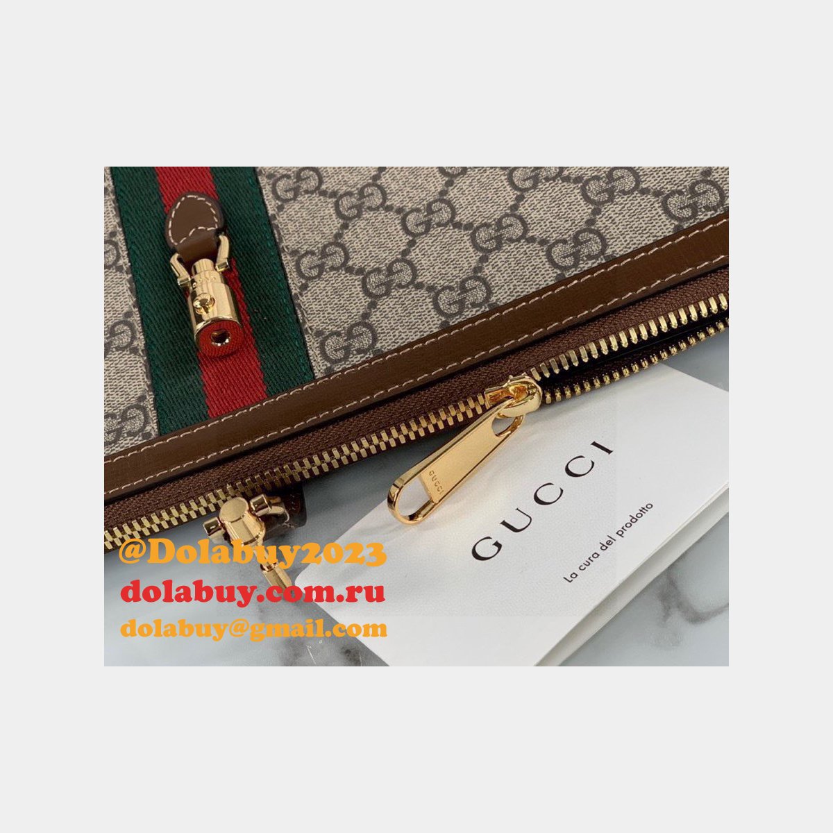 G*u*i high quality beige jackie 1961 pouch beige bag