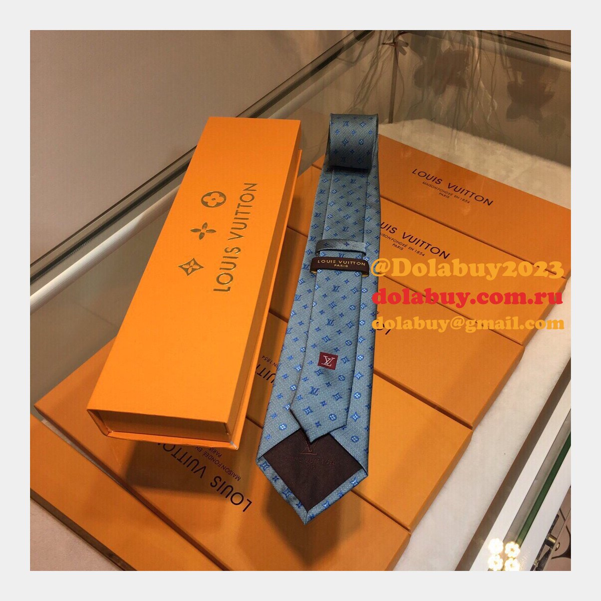 Louis Vuitton Monogram Classic Jacquard series Tie